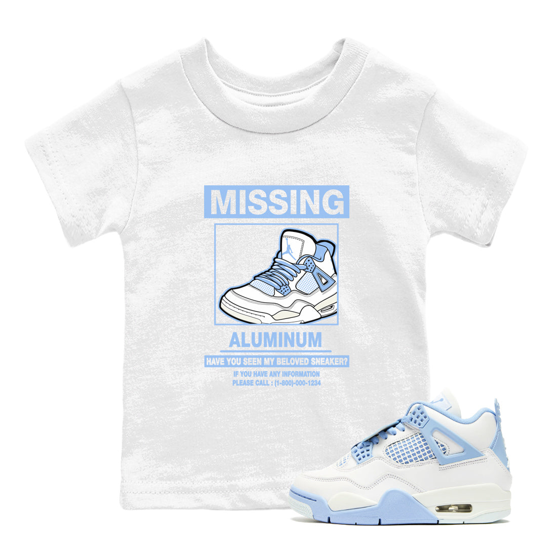 Missing snkmatch snkmatch Tees Kids - Air Jordan 4 Aluminum