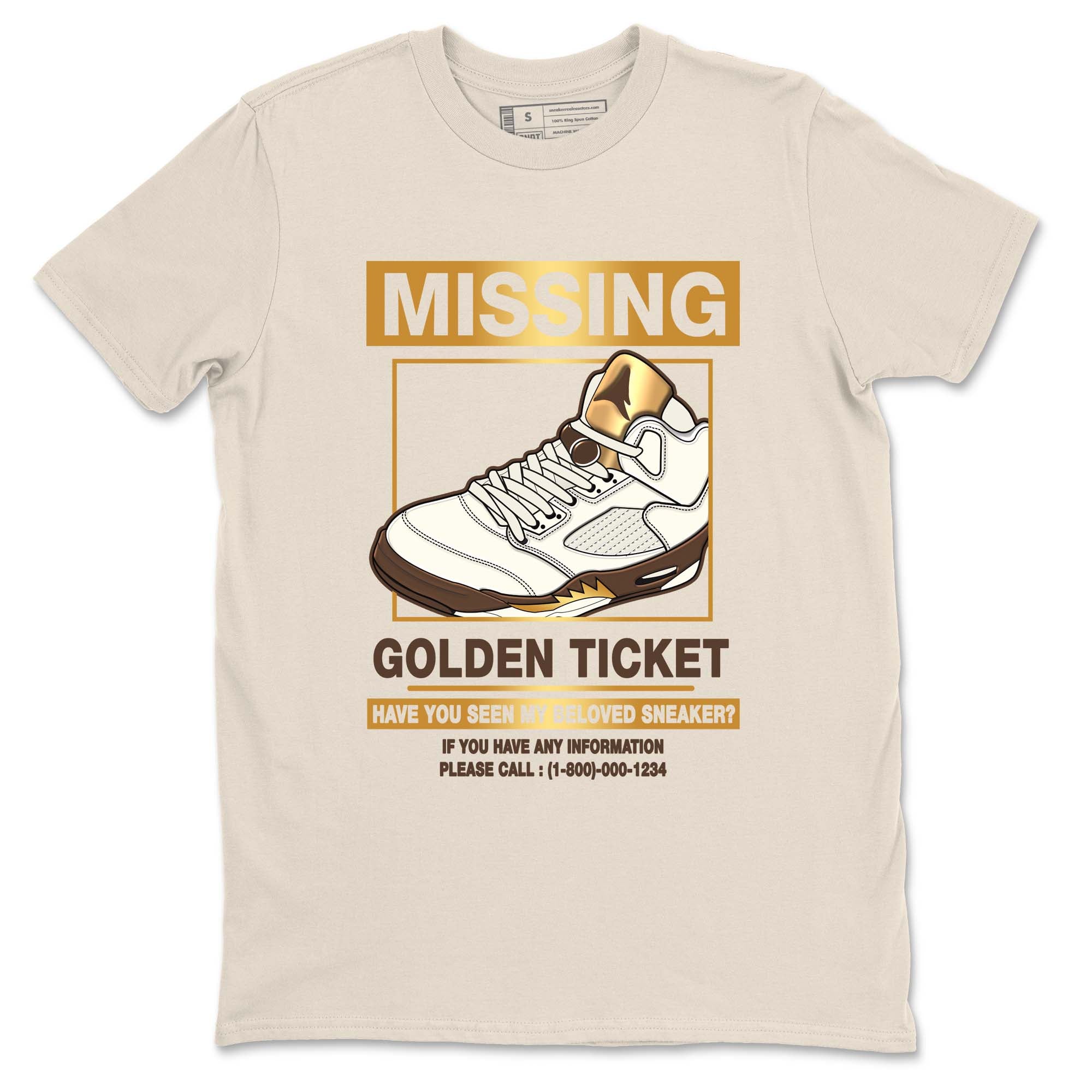 Missing snkmatch snkmatch Tees - Air Jordan 5 Golden Ticket