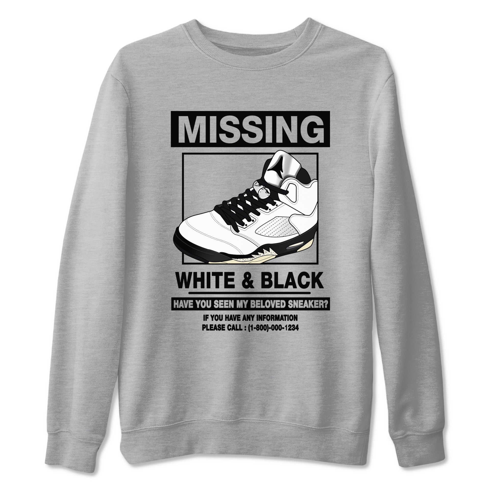 Missing snkmatch snkmatch Tees - Air Jordan 5 White Black