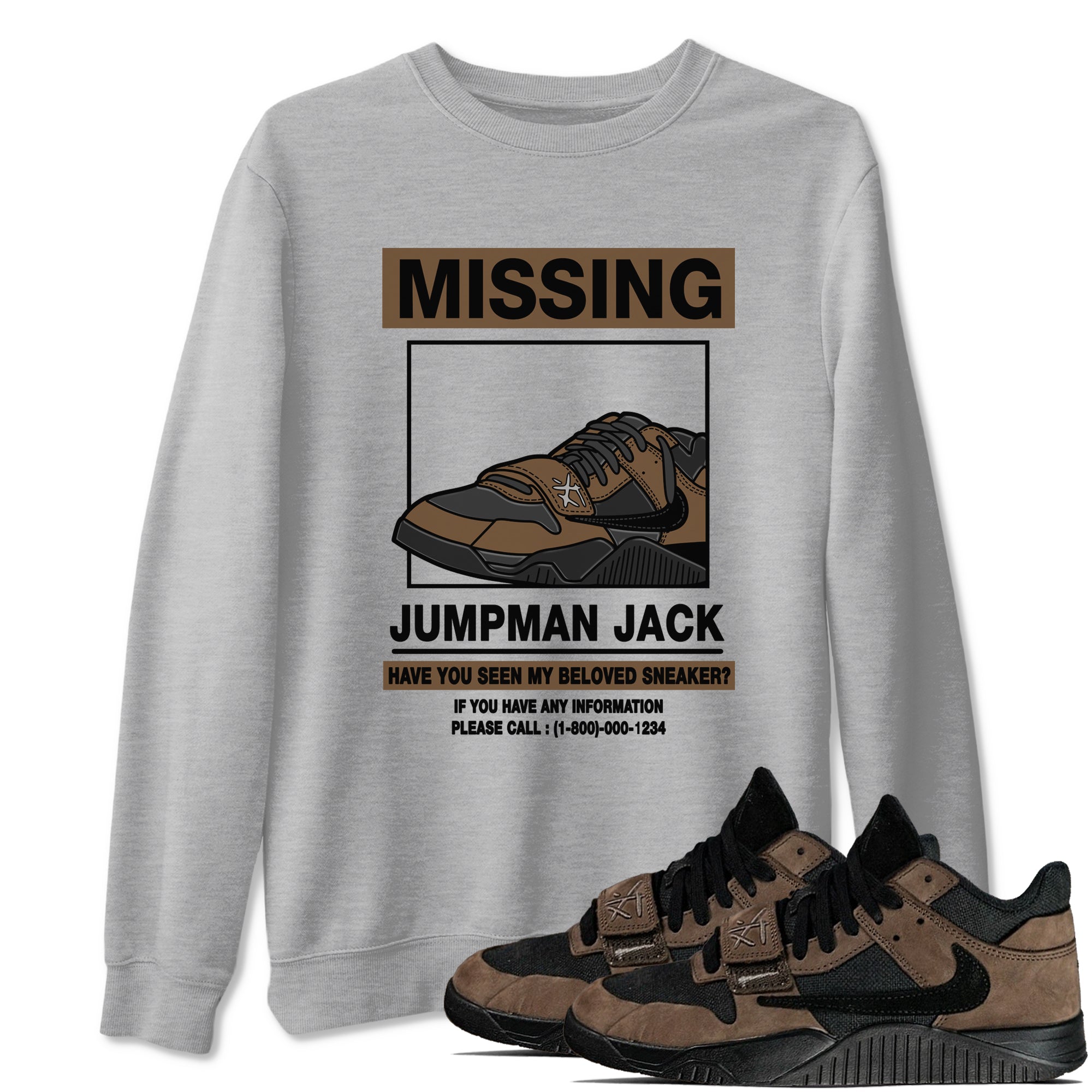 Missing snkmatch snkmatch Tees - Jordan Jumpman Jack Travis Scott Dark Mocha