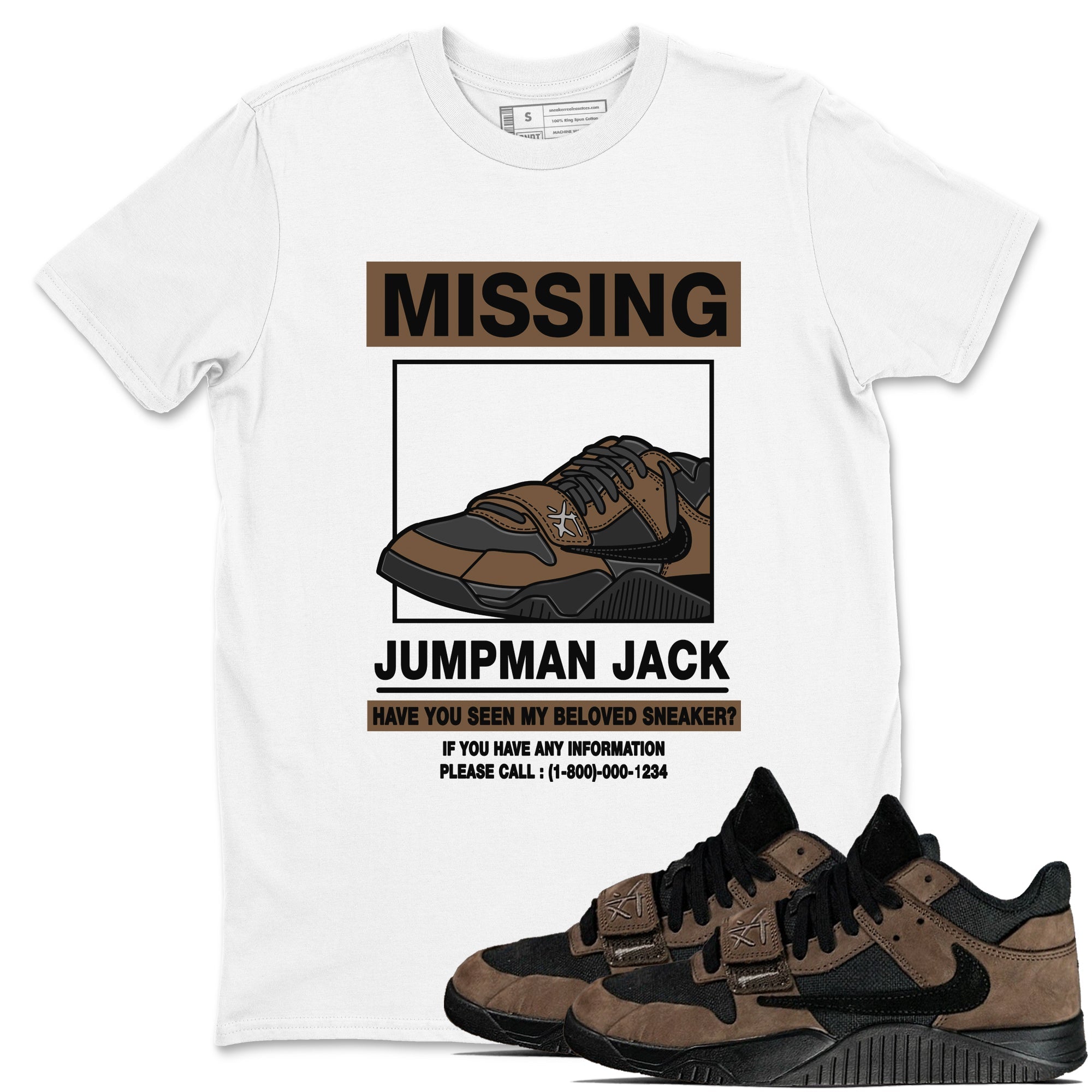Missing snkmatch snkmatch Tees - Jordan Jumpman Jack Travis Scott Dark Mocha