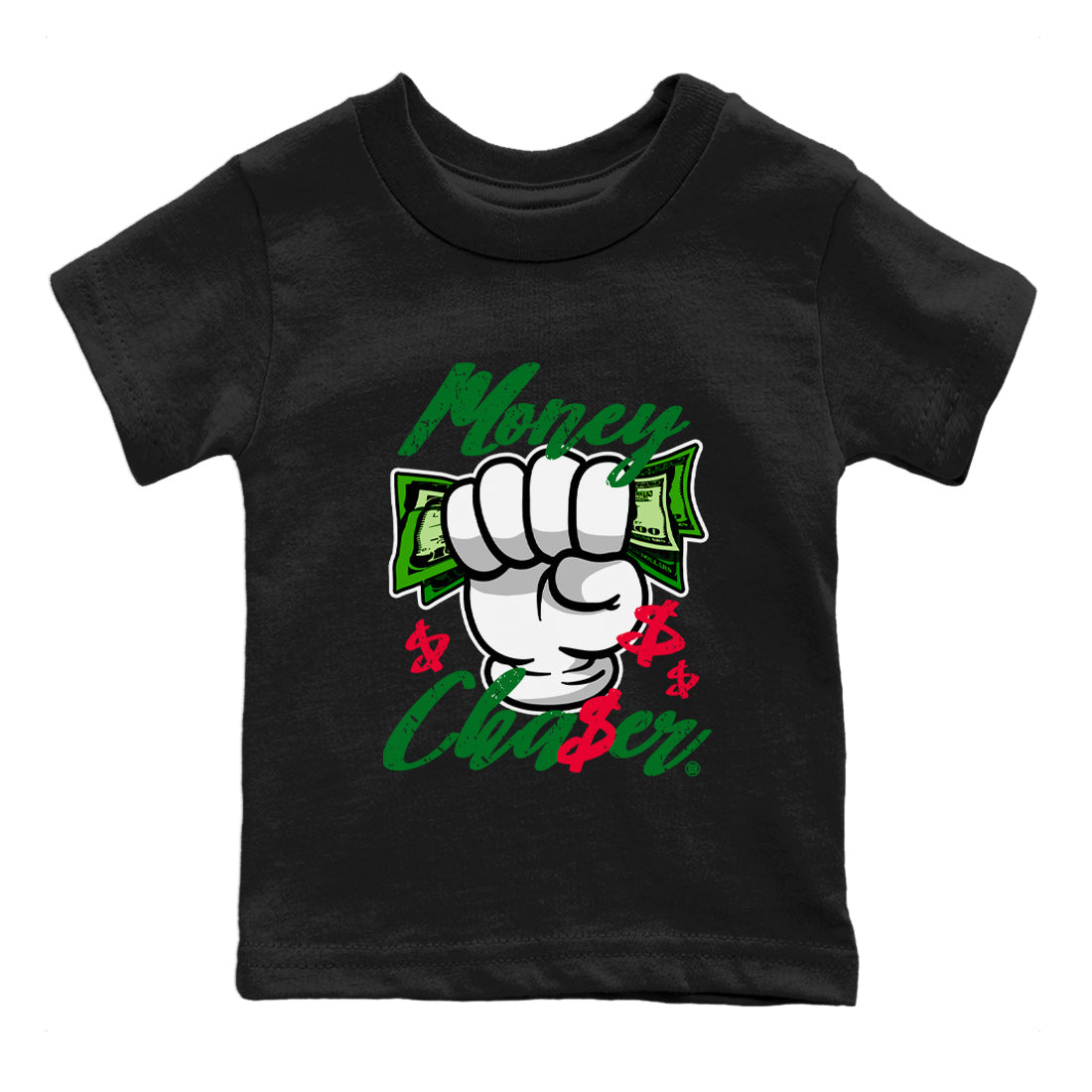 Money Chaser Kids Tops - Air Jordan 1 Lucky Green