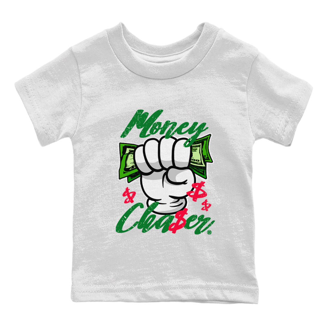 Money Chaser Kids Tops - Air Jordan 1 Lucky Green