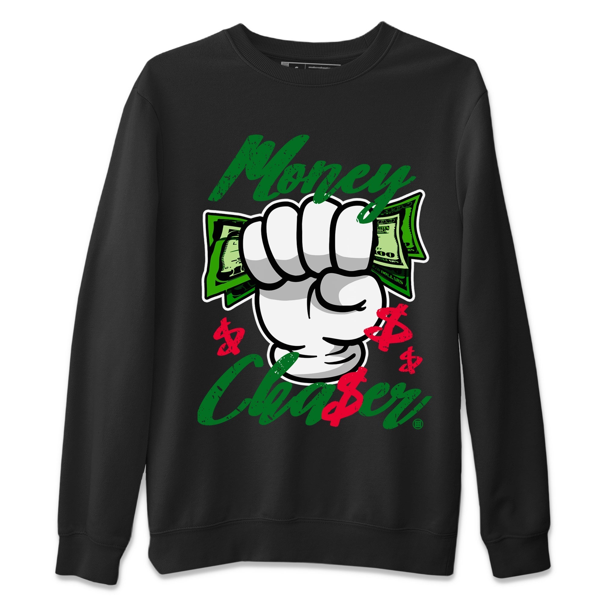 Money Chaser Unisex Tops - Air Jordan 1 Lucky Green