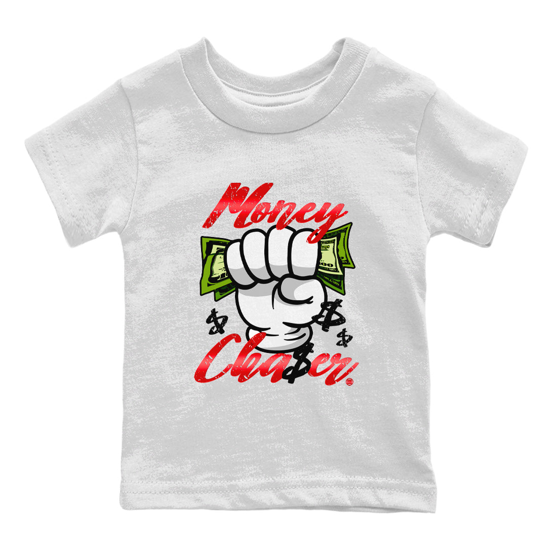 Money Chaser Kids Tops - Air Jordan 1 Satin Bred