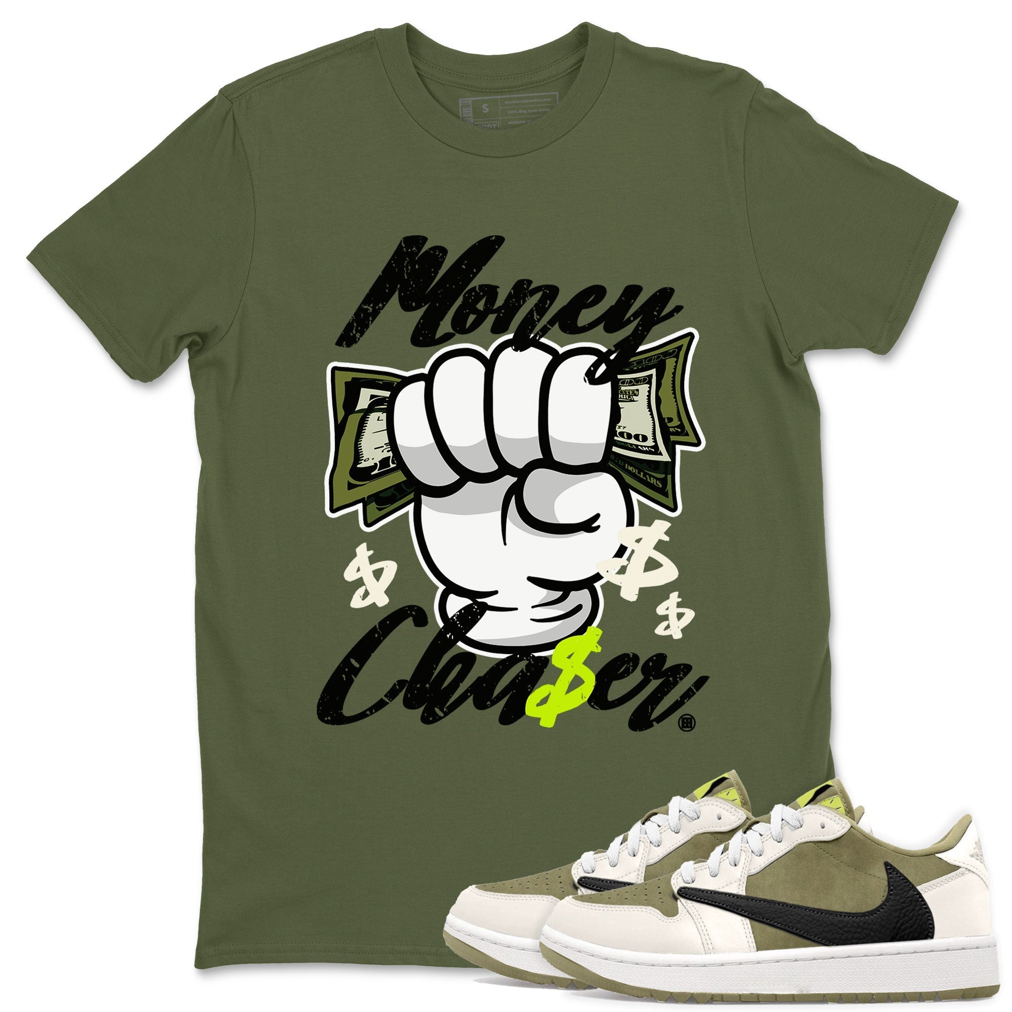 Money Chaser snkmatch Tee - Air Jordan 1 Travis Scott Golf