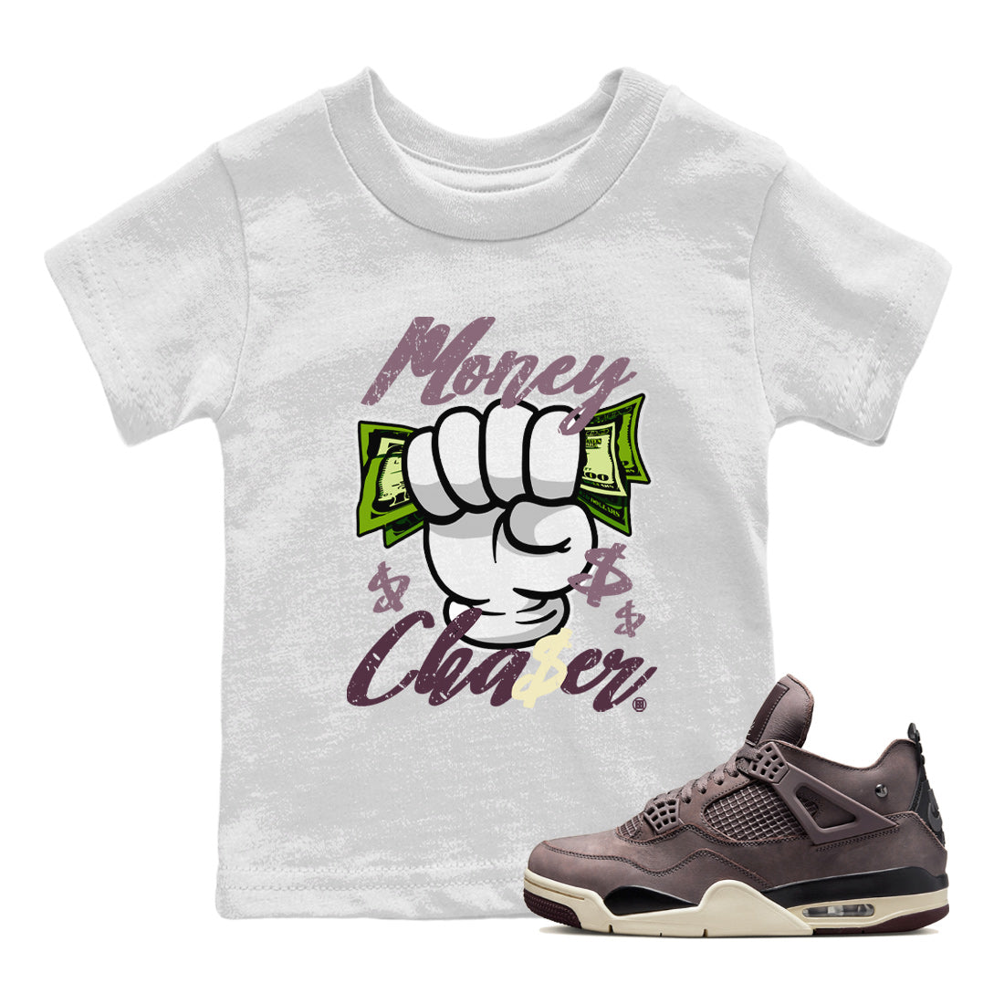 Money Chaser Kids Tops - Air Jordan 4 A Ma Maniere