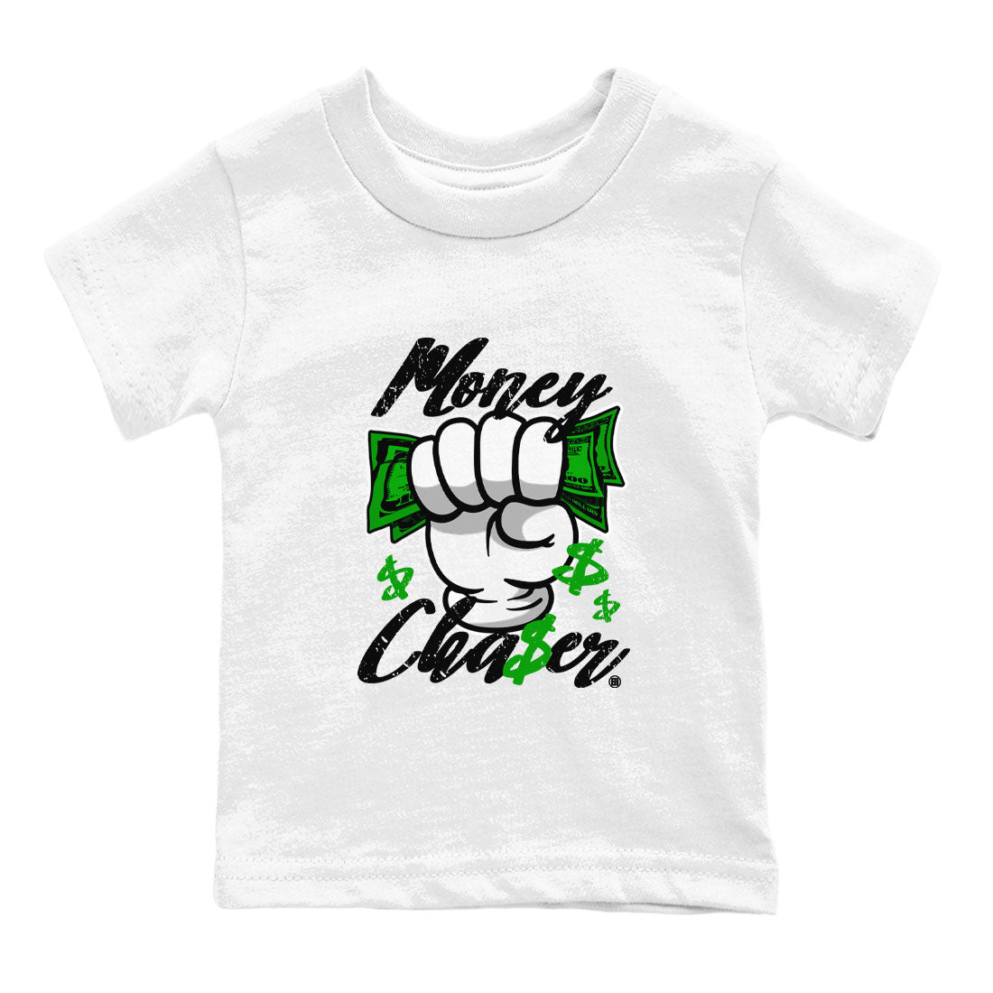 Money Chaser snkmatch Tee Kids - Air Jordan 5 Lucky Green