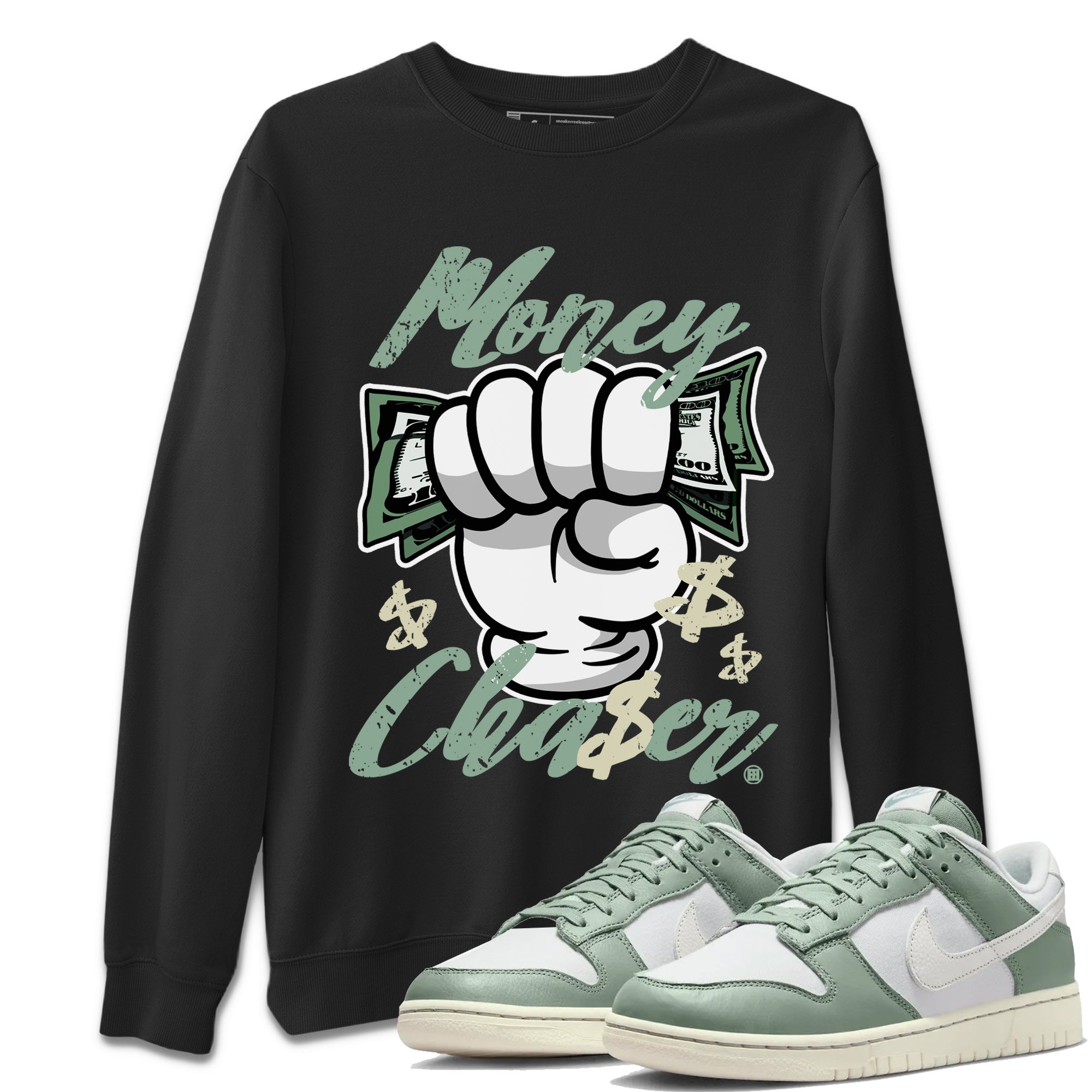 Money Chaser Unisex Tops - Dunk Mica Green