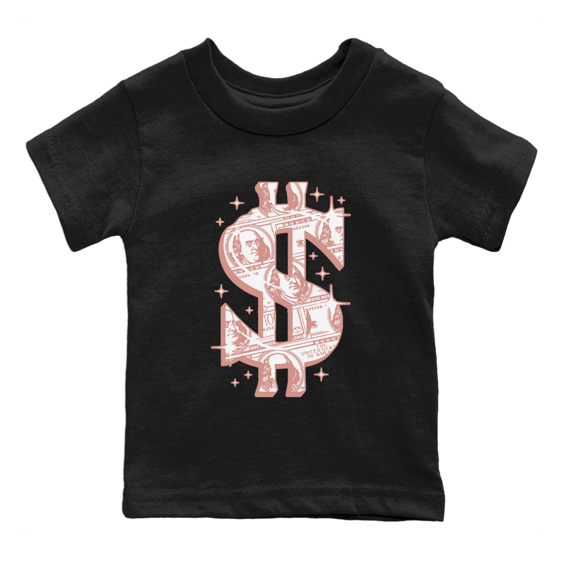 Money Dollar snkmatch Tee Kids - Dunk Rose Whisper