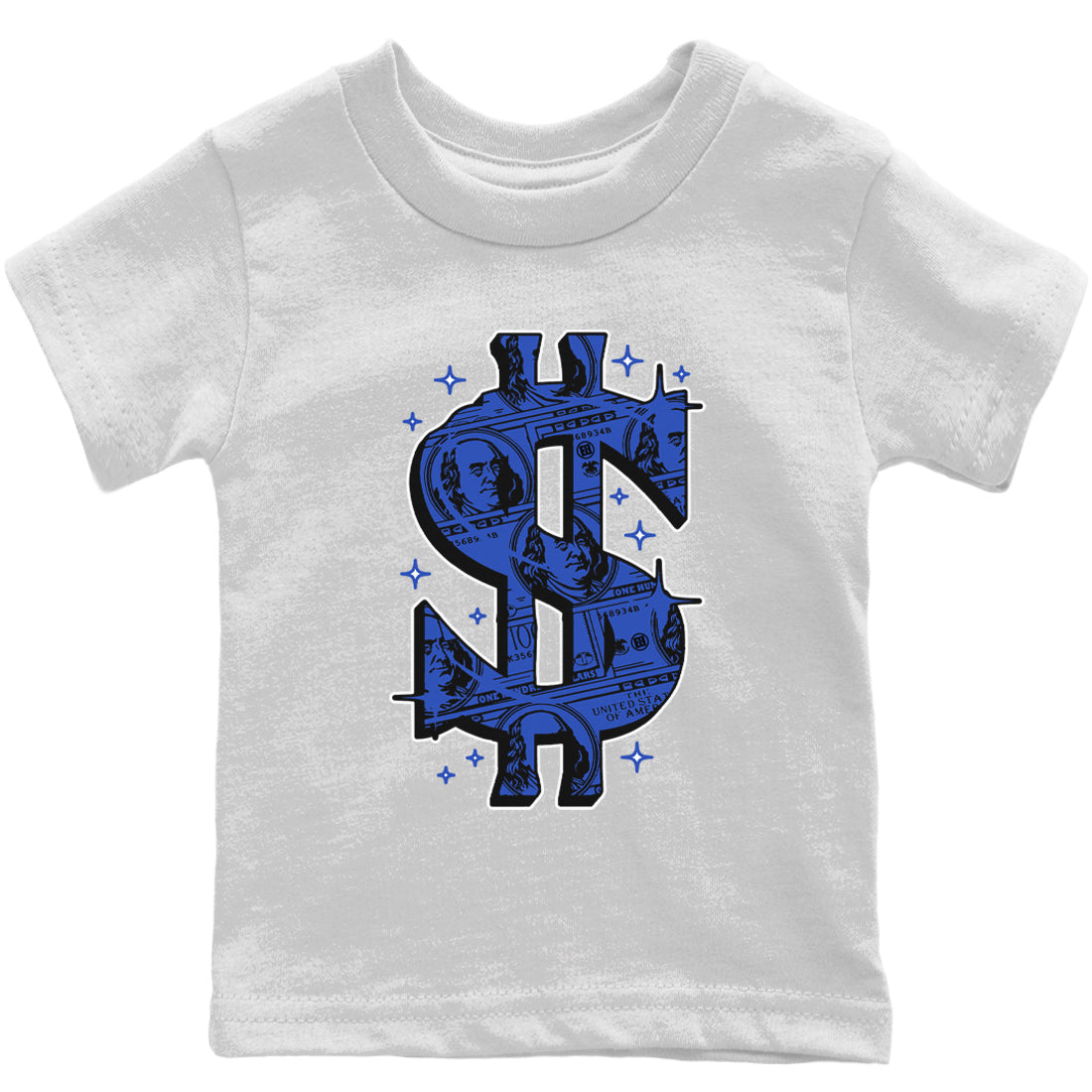 Money Dollar Kids Tops - Yeezy 350 Dazzling Blue