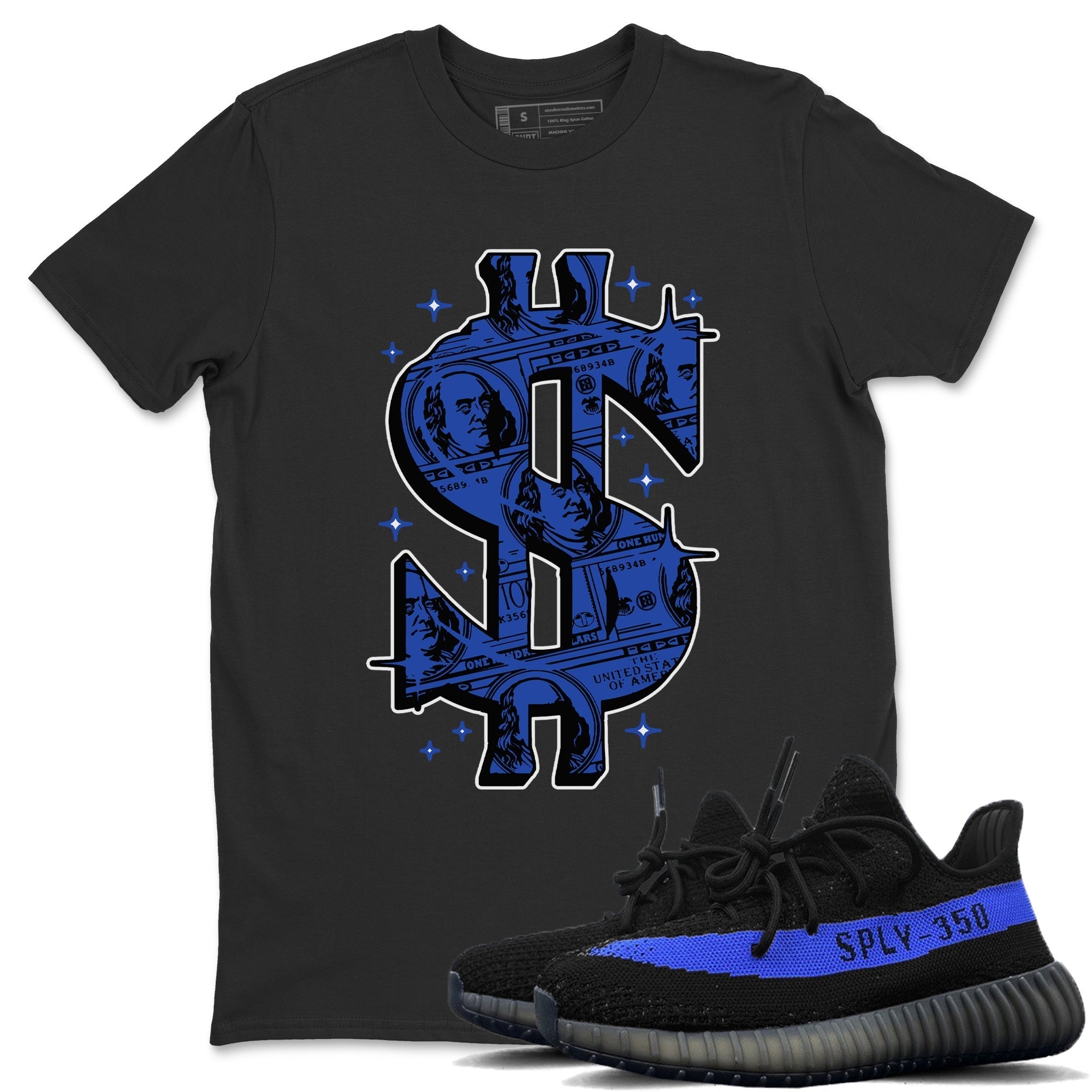 Money Dollar Unisex Tops - Yeezy 350 Dazzling Blue