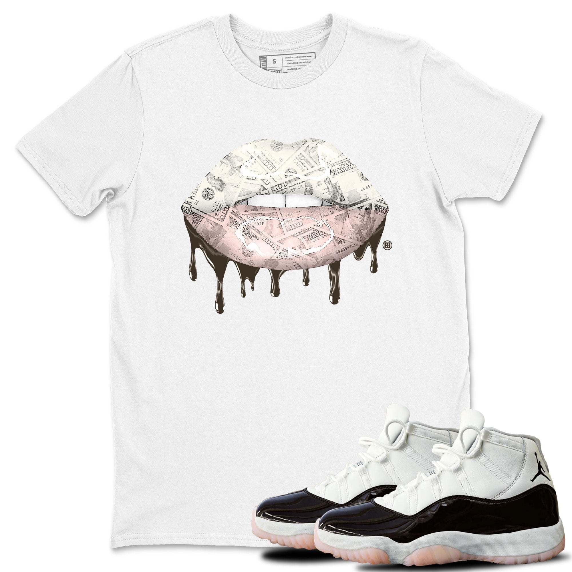 Money Lips snkmatch Tee - Air Jordan 11 Neapolitan