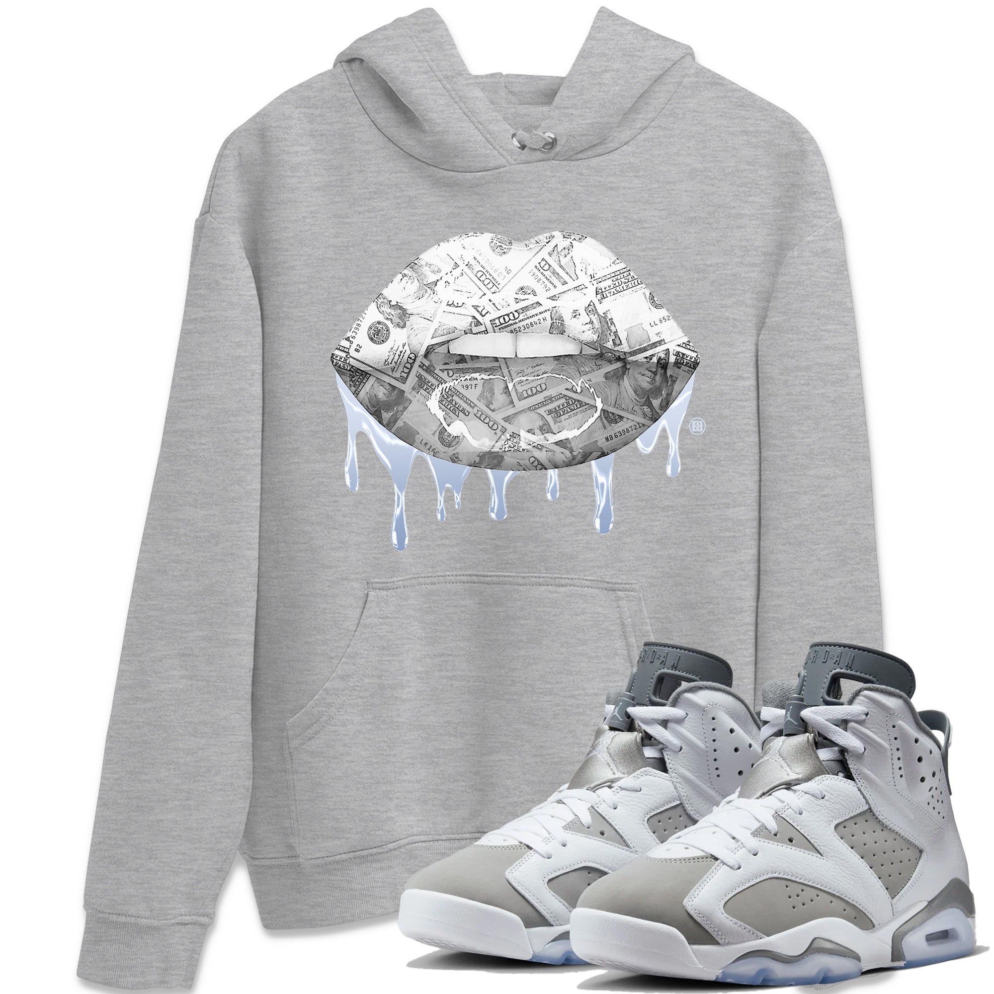 Money Lips Unisex Tops - Air Jordan 6 Cool Grey