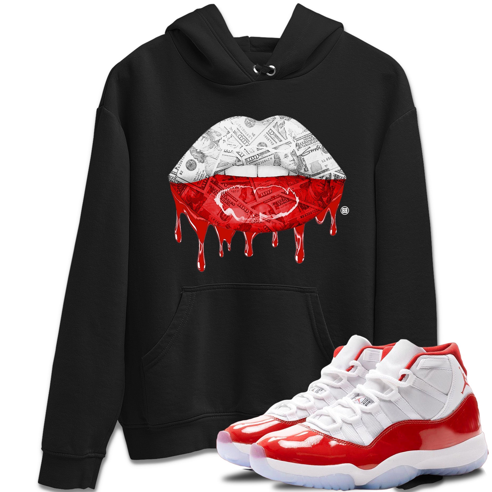 Money Lips Unisex Tops - Air Jordan 11 Cherry