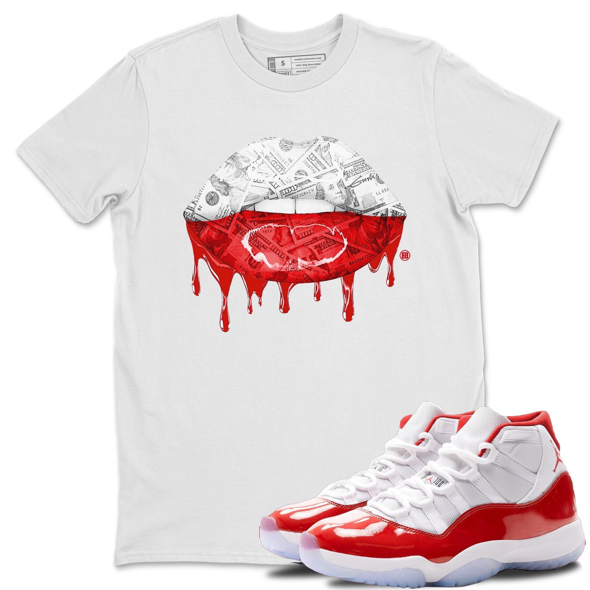 Money Lips Unisex Tops - Air Jordan 11 Cherry