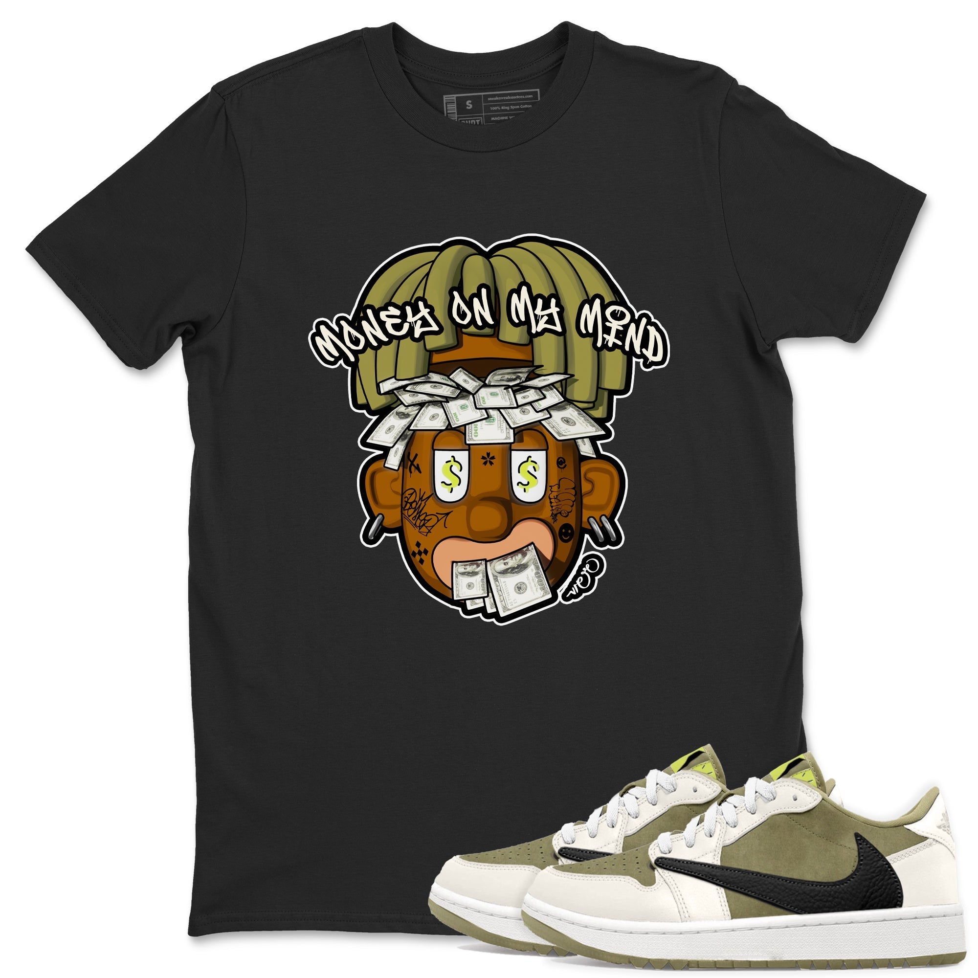 Money On My Mind snkmatch Tee - Air Jordan 1 Travis Scott Golf