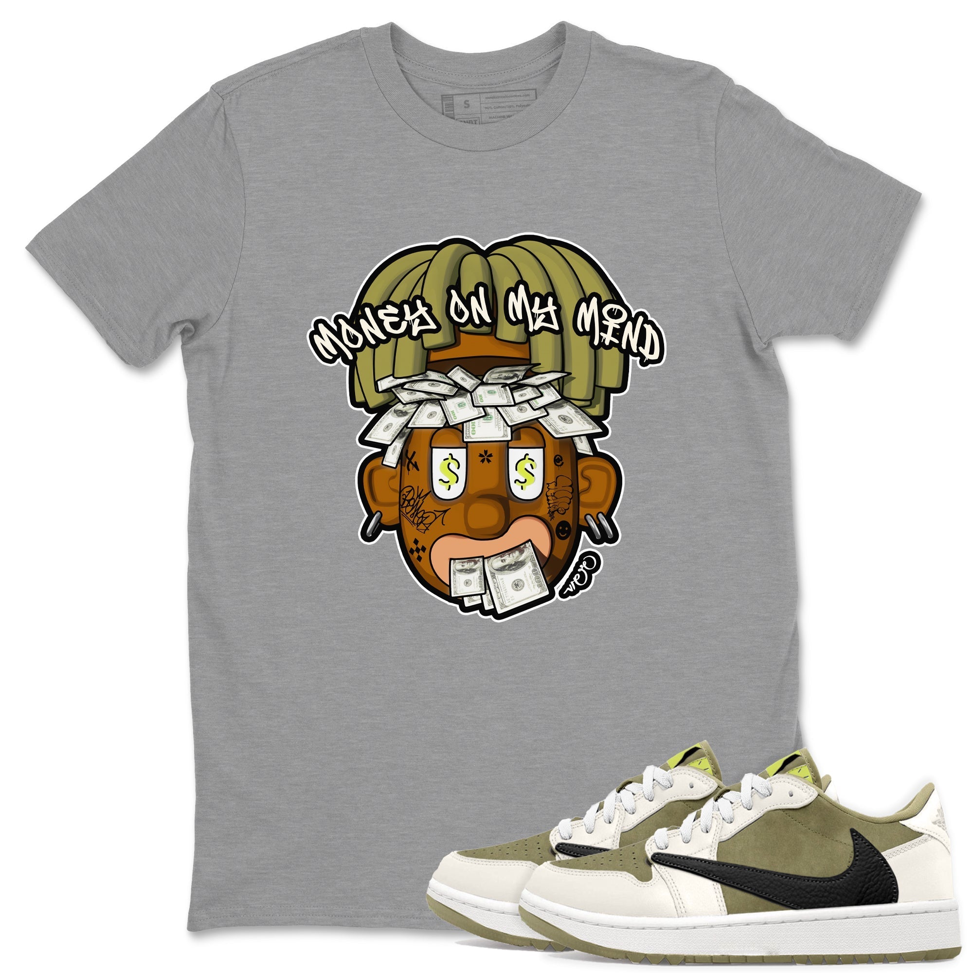 Money On My Mind snkmatch Tee - Air Jordan 1 Travis Scott Golf