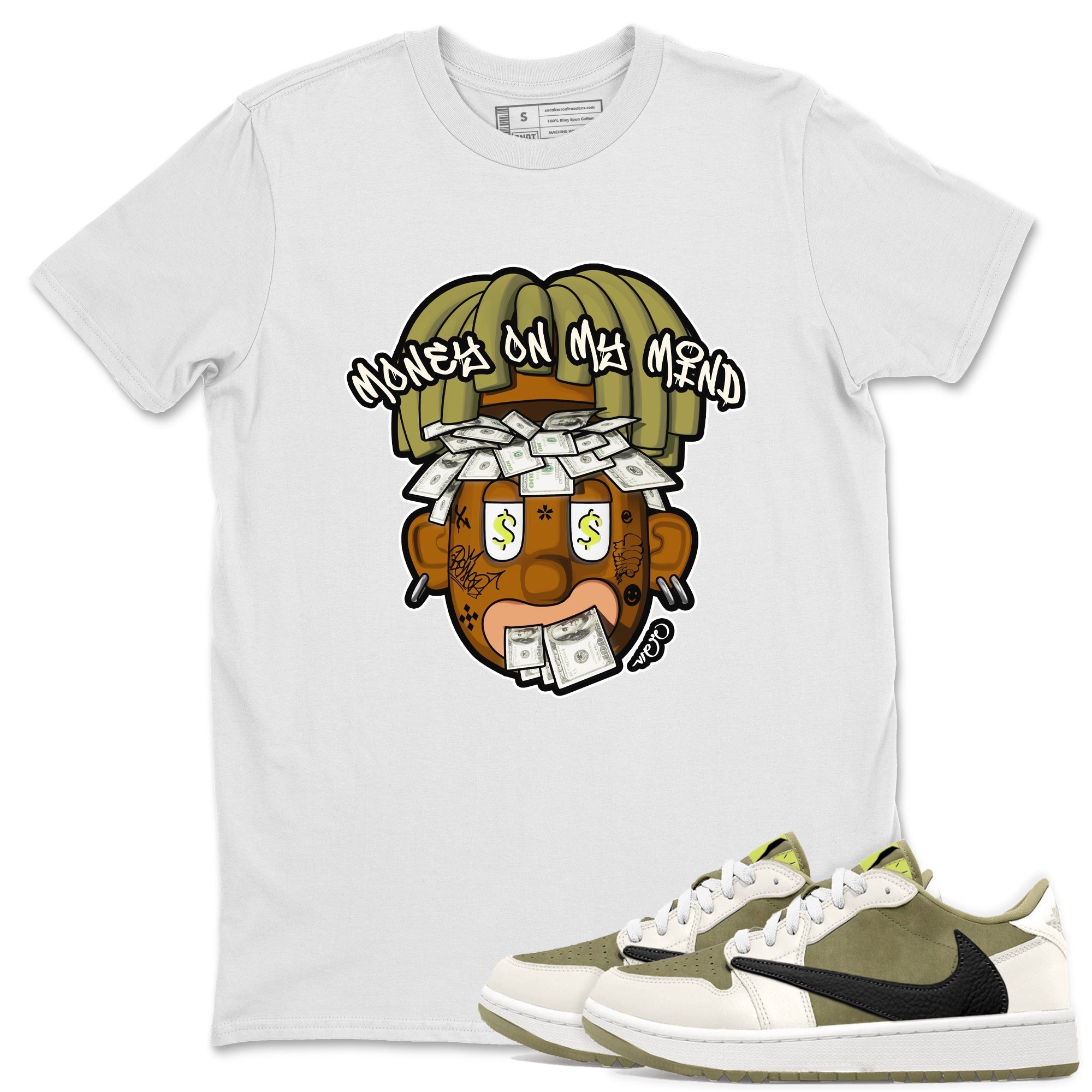 Money On My Mind snkmatch Tee - Air Jordan 1 Travis Scott Golf