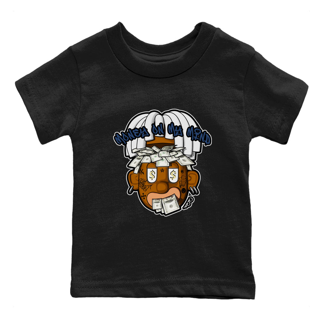 Money On My Mind snkmatch Tee Kids - Air Jordan 5 A Ma Maniere x Photon Dust