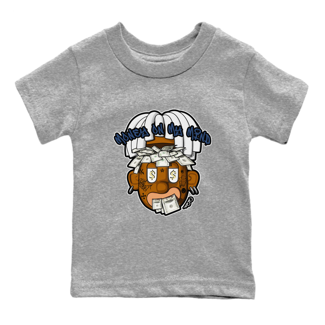 Money On My Mind snkmatch Tee Kids - Air Jordan 5 A Ma Maniere x Photon Dust