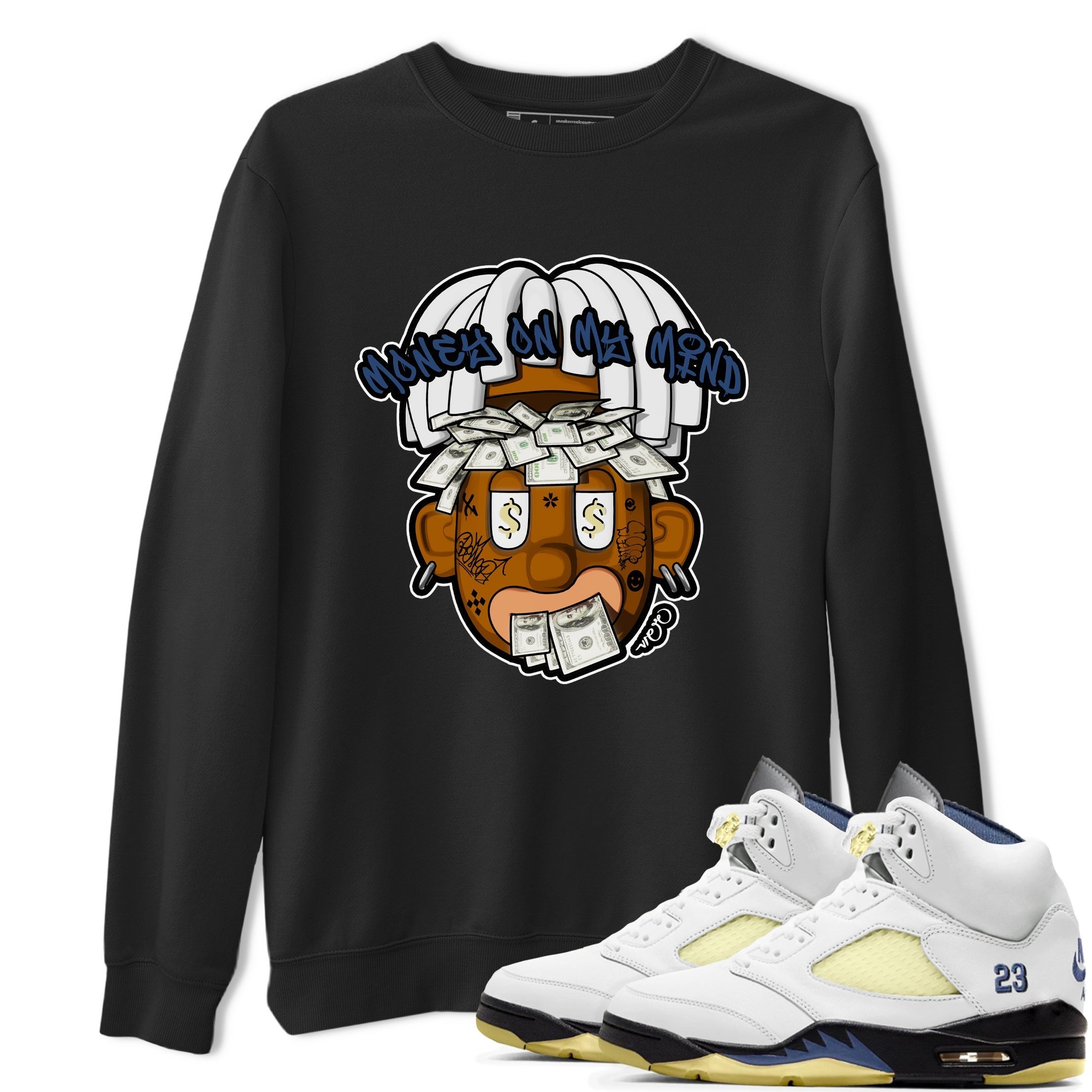 Money On My Mind snkmatch Tee - Air Jordan 5 A Ma Maniere x Photon Dust
