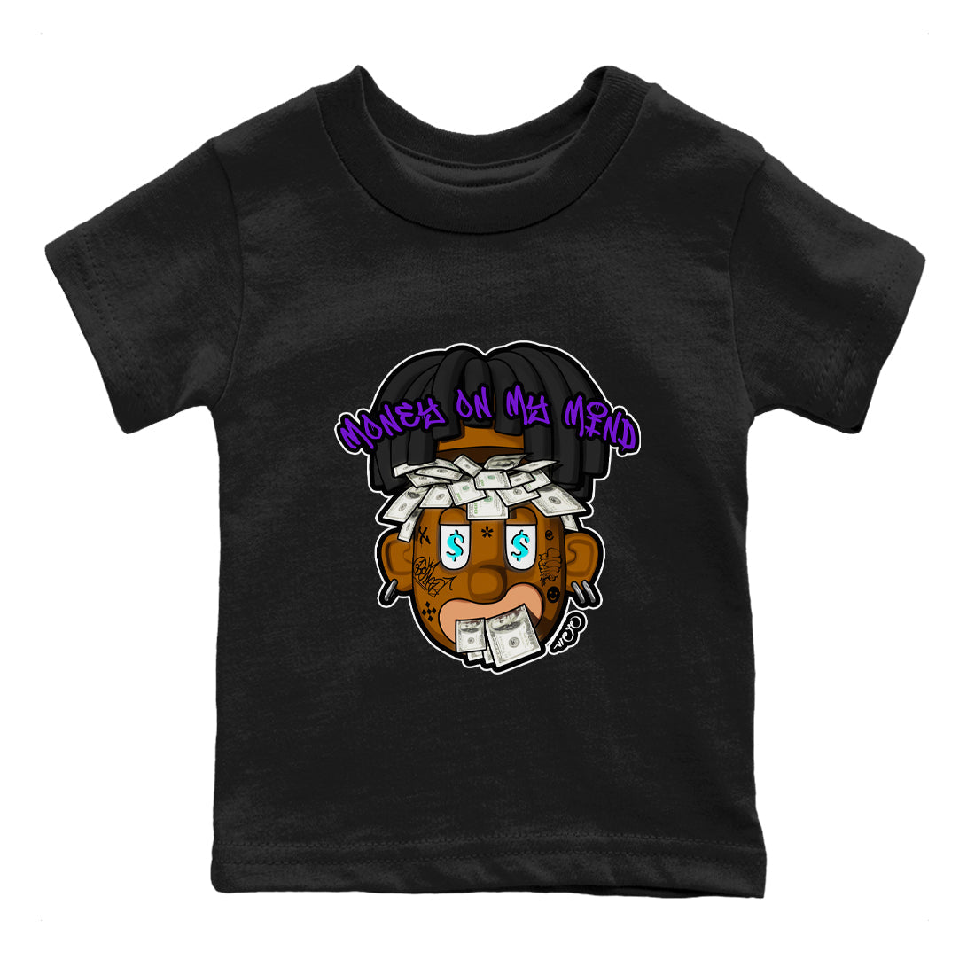 Money On My Mind snkmatch Tee Kids - Air Jordan 6 Aqua