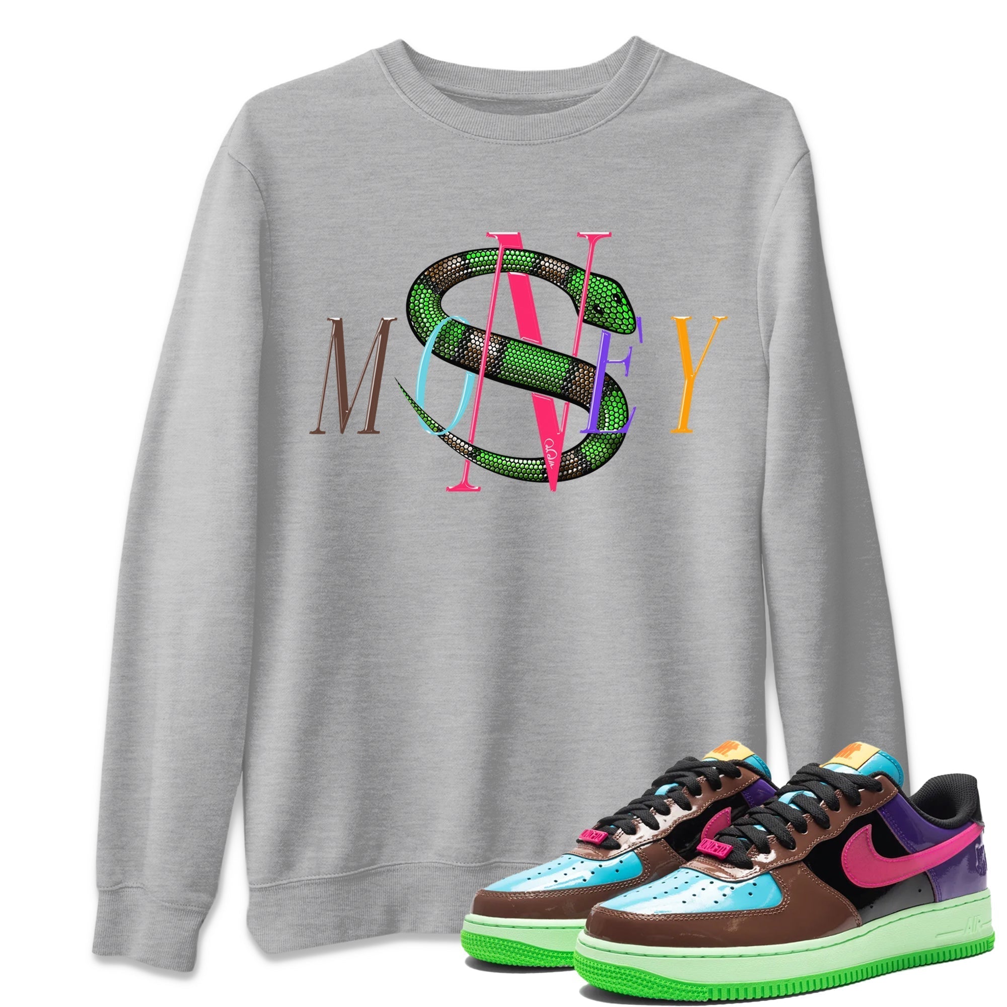 Money Snake Unisex Tops - Air Force 1 Undefeated Fauna Brown