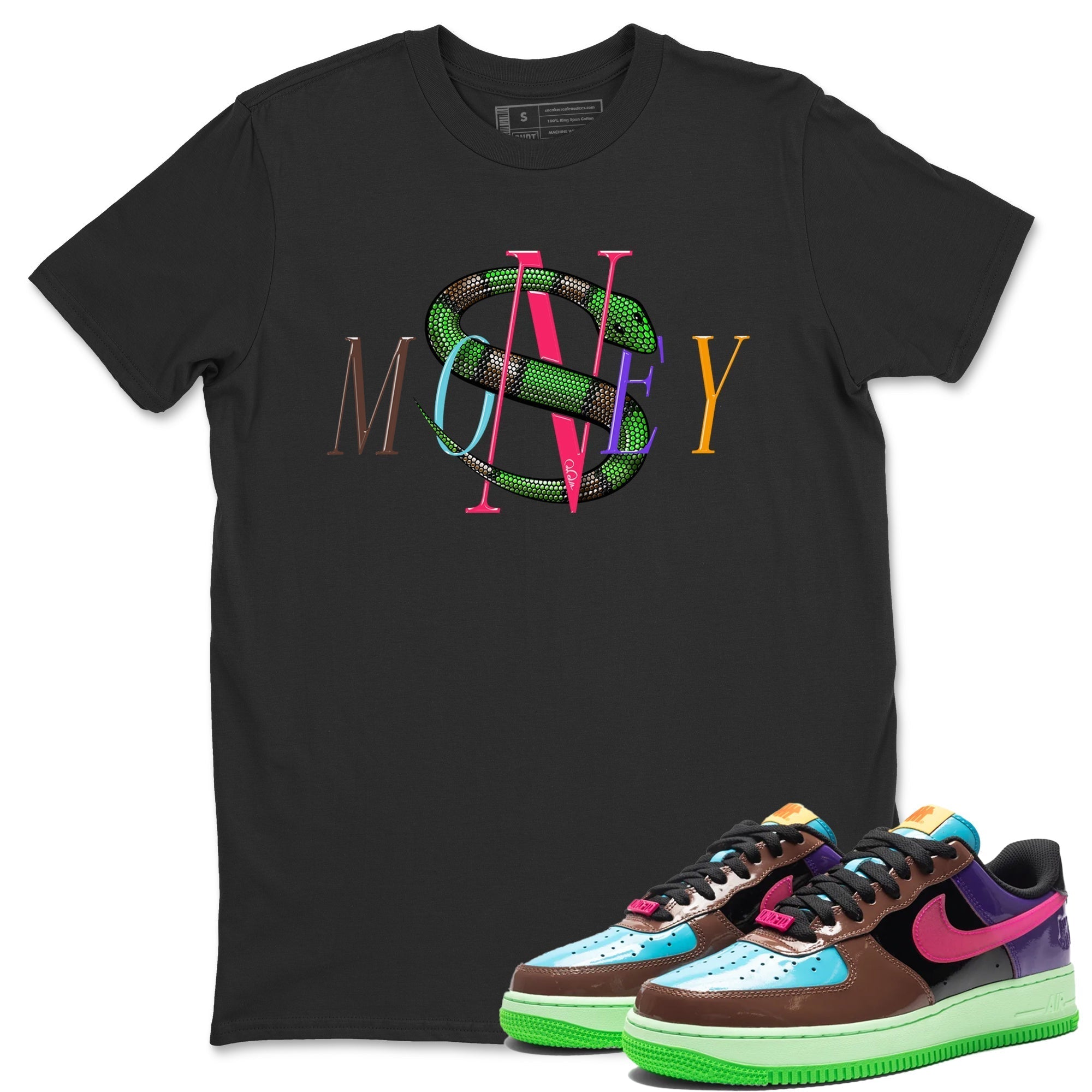 Money Snake Unisex Tops - Air Force 1 Undefeated Fauna Brown