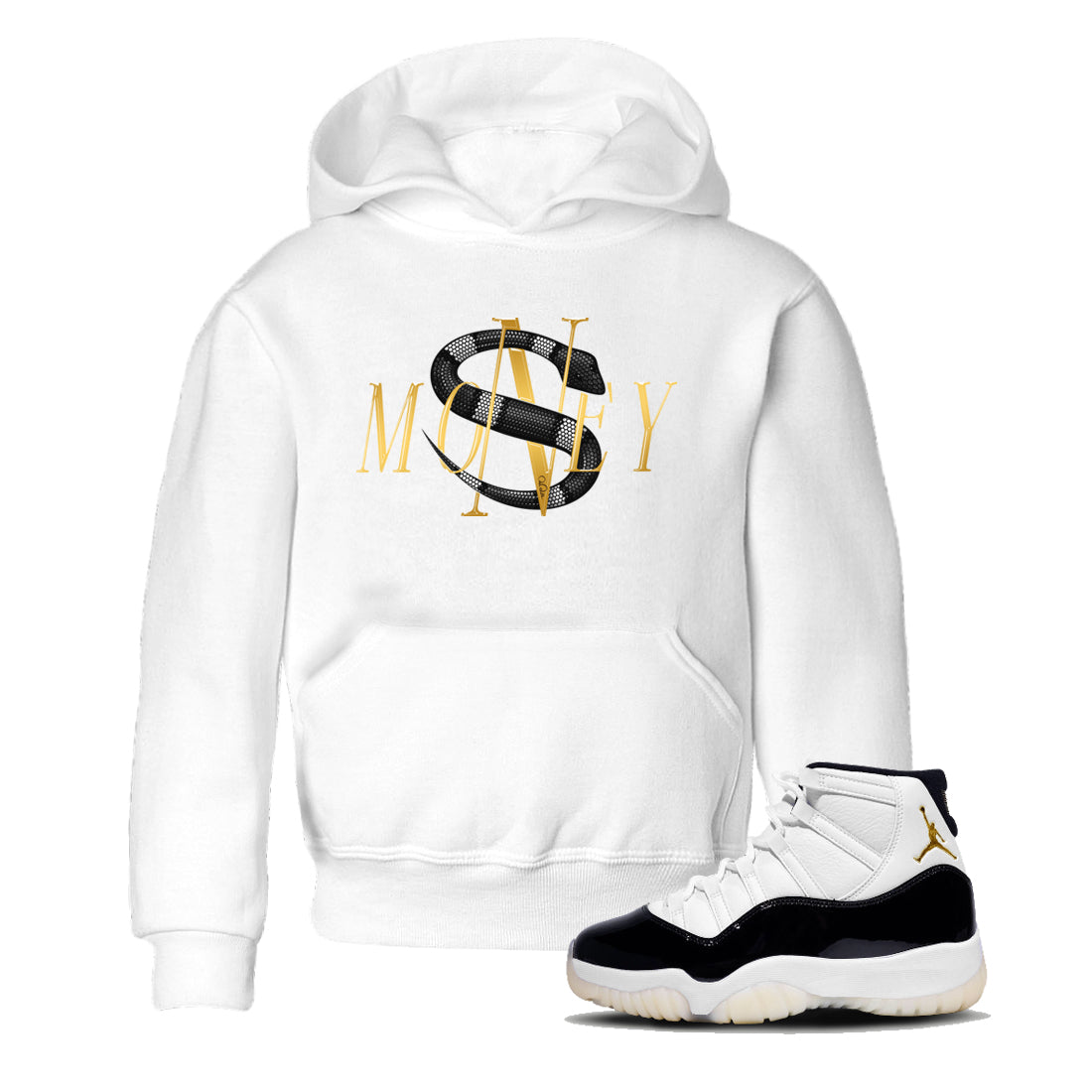 Money Snake snkmatch Tee Kids - Air Jordan 11 Gratitude