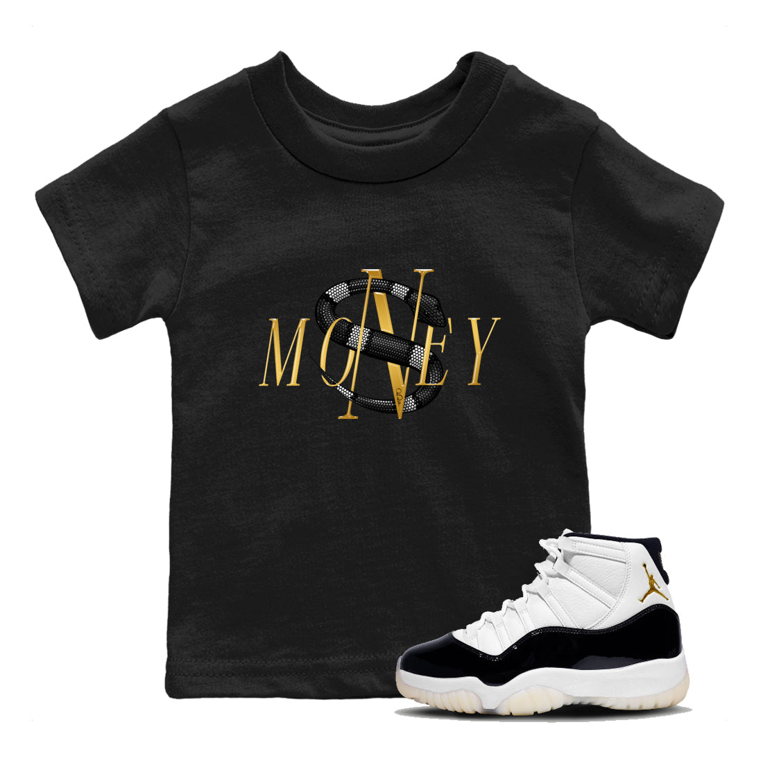 Money Snake snkmatch Tee Kids - Air Jordan 11 Gratitude
