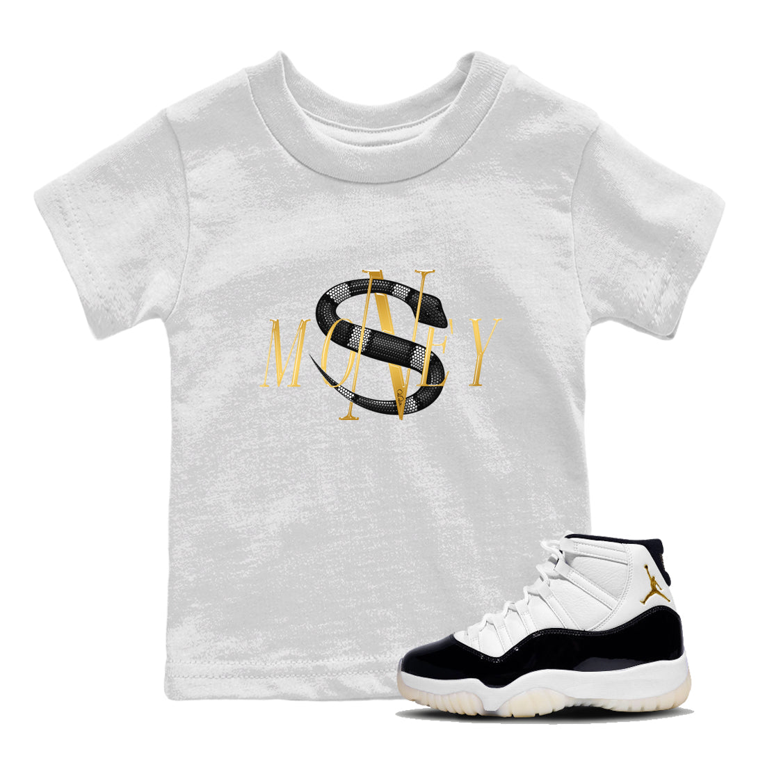 Money Snake snkmatch Tee Kids - Air Jordan 11 Gratitude