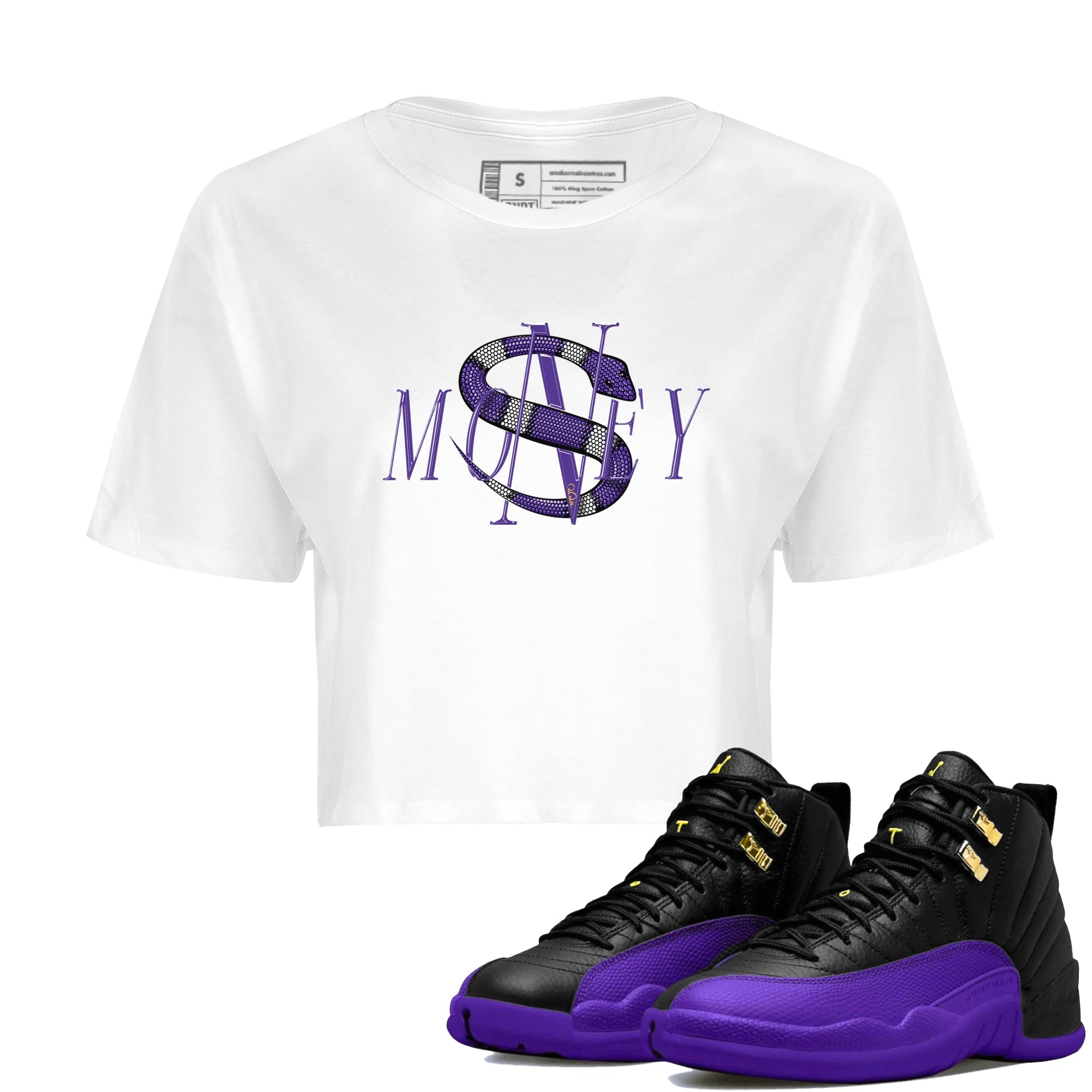 Money Snake Women's Tops - Air Jordan 12 Field Purple