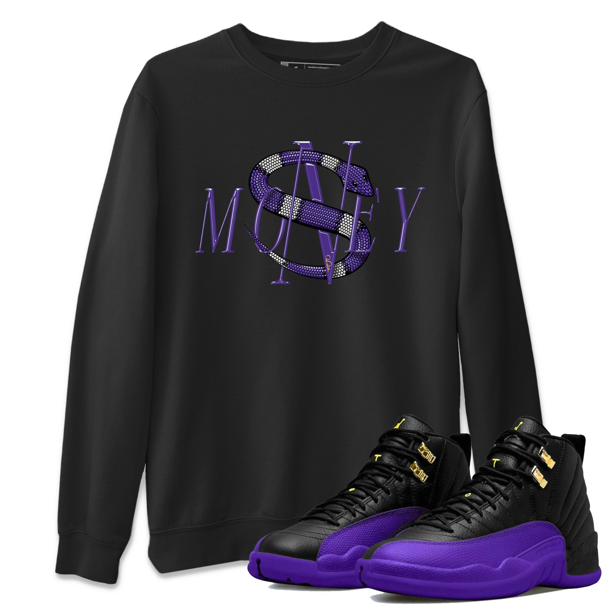 Money Snake Unisex Tops - Air Jordan 12 Field Purple