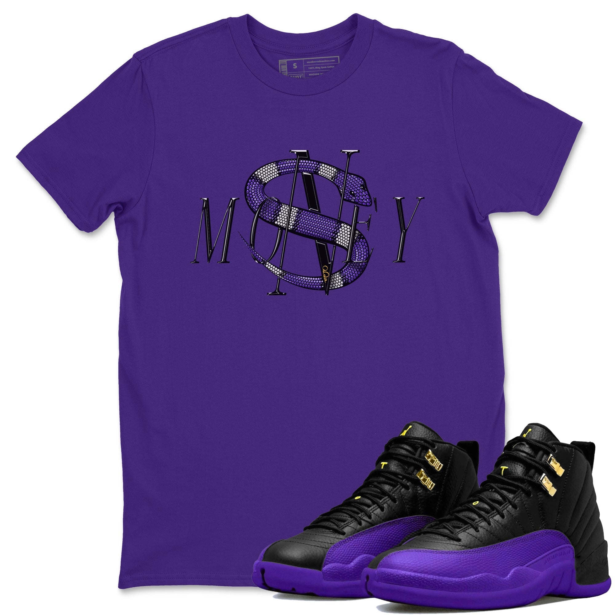 Money Snake Unisex Tops - Air Jordan 12 Field Purple