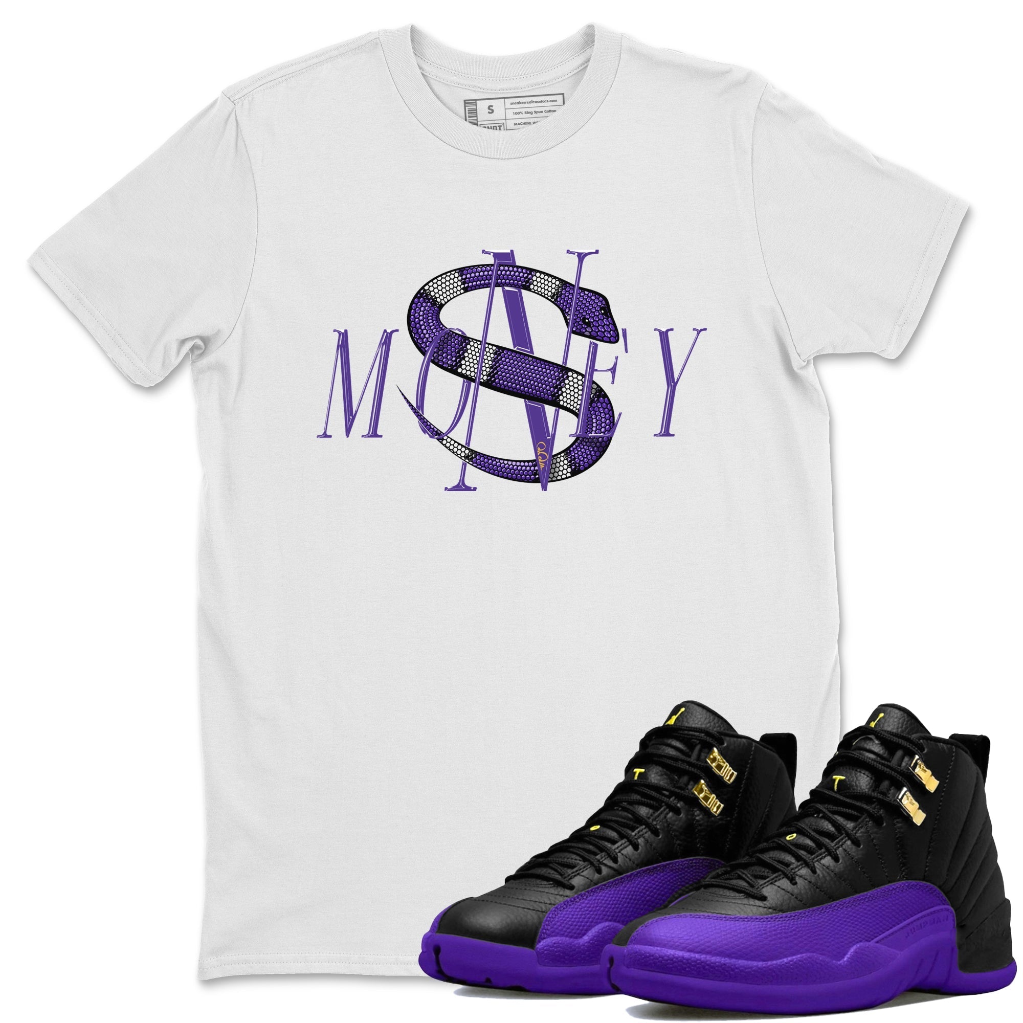 Money Snake Unisex Tops - Air Jordan 12 Field Purple