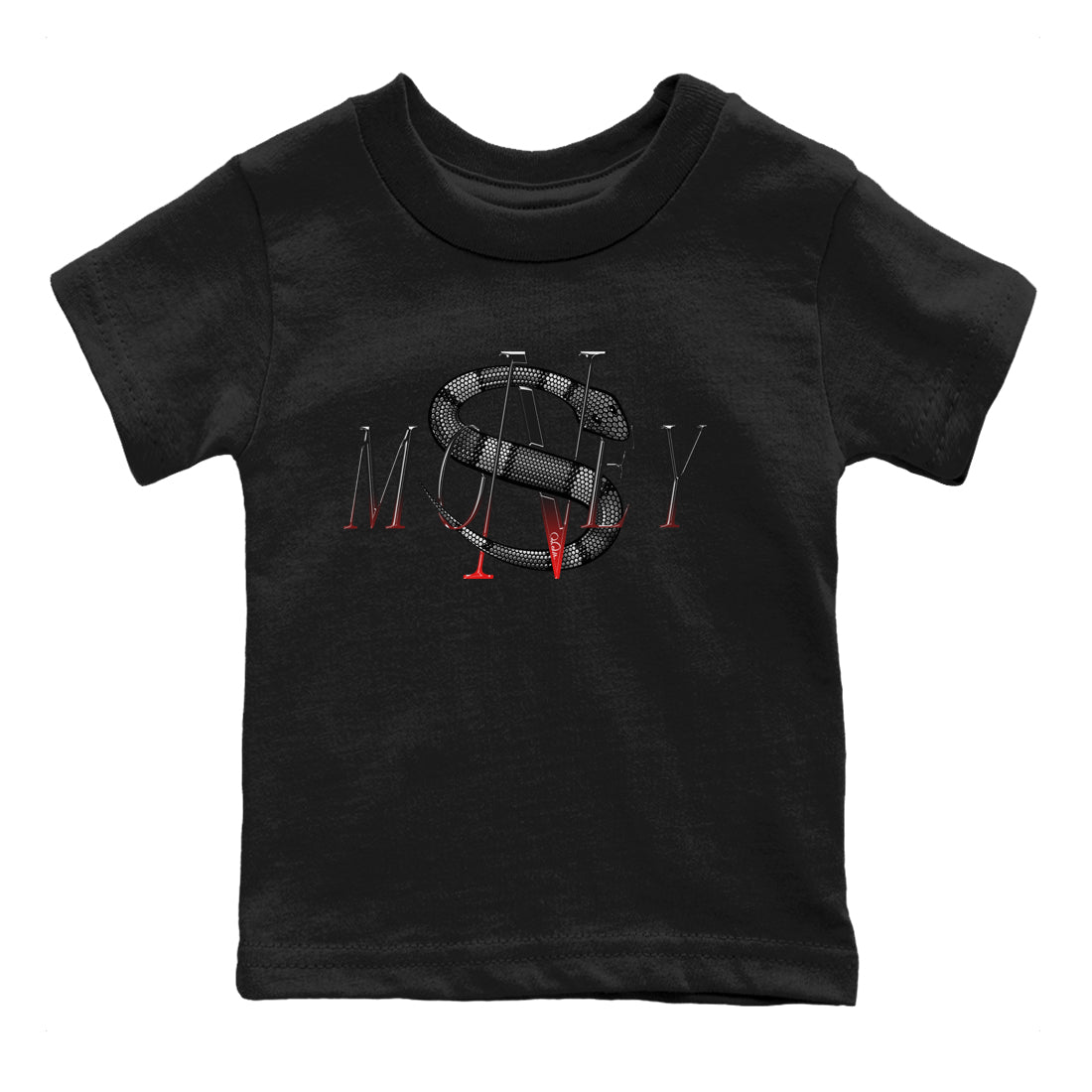 Money Snake Kids Tops - Air Jordan 13 Black Flint