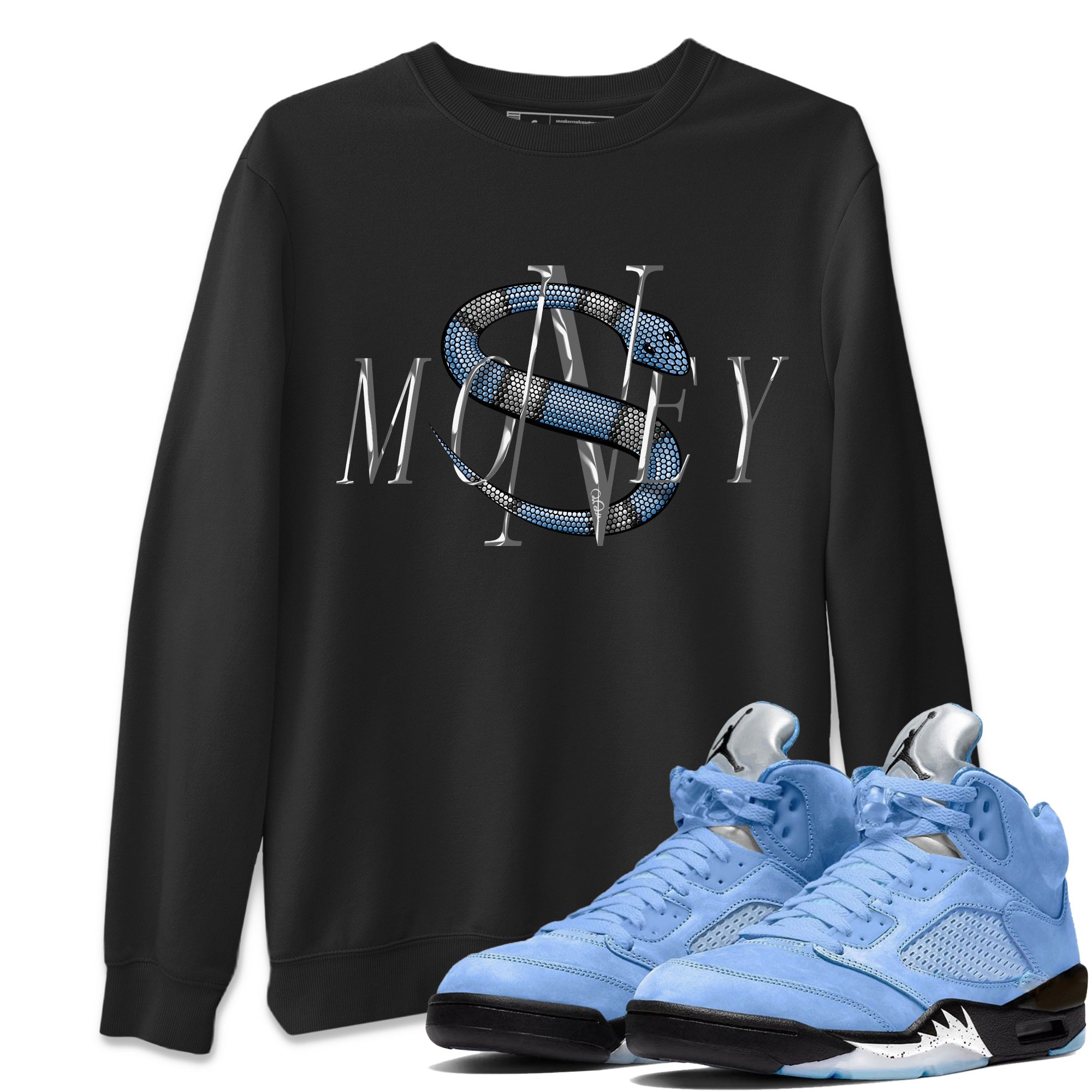 Money Snake Unisex Tops - Air Jordan 5 UNC