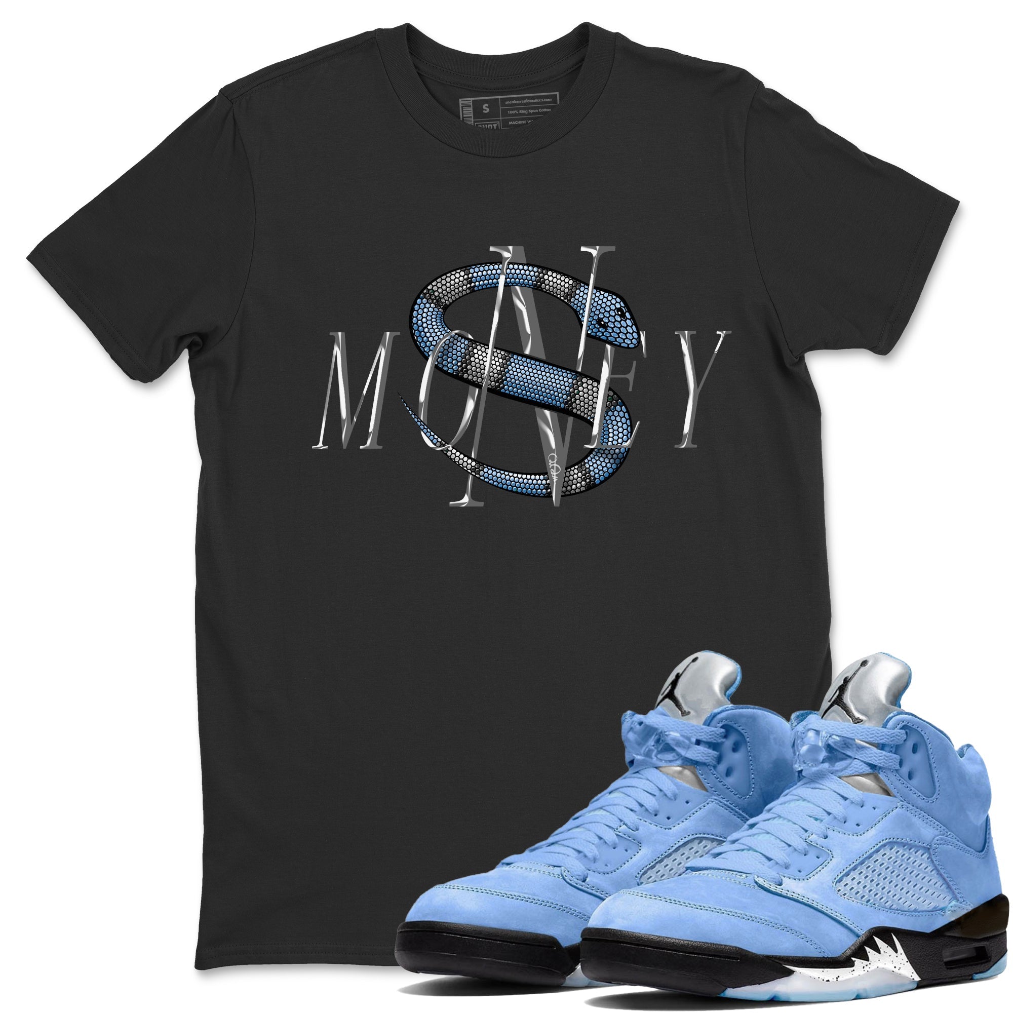 Money Snake Unisex Tops - Air Jordan 5 UNC
