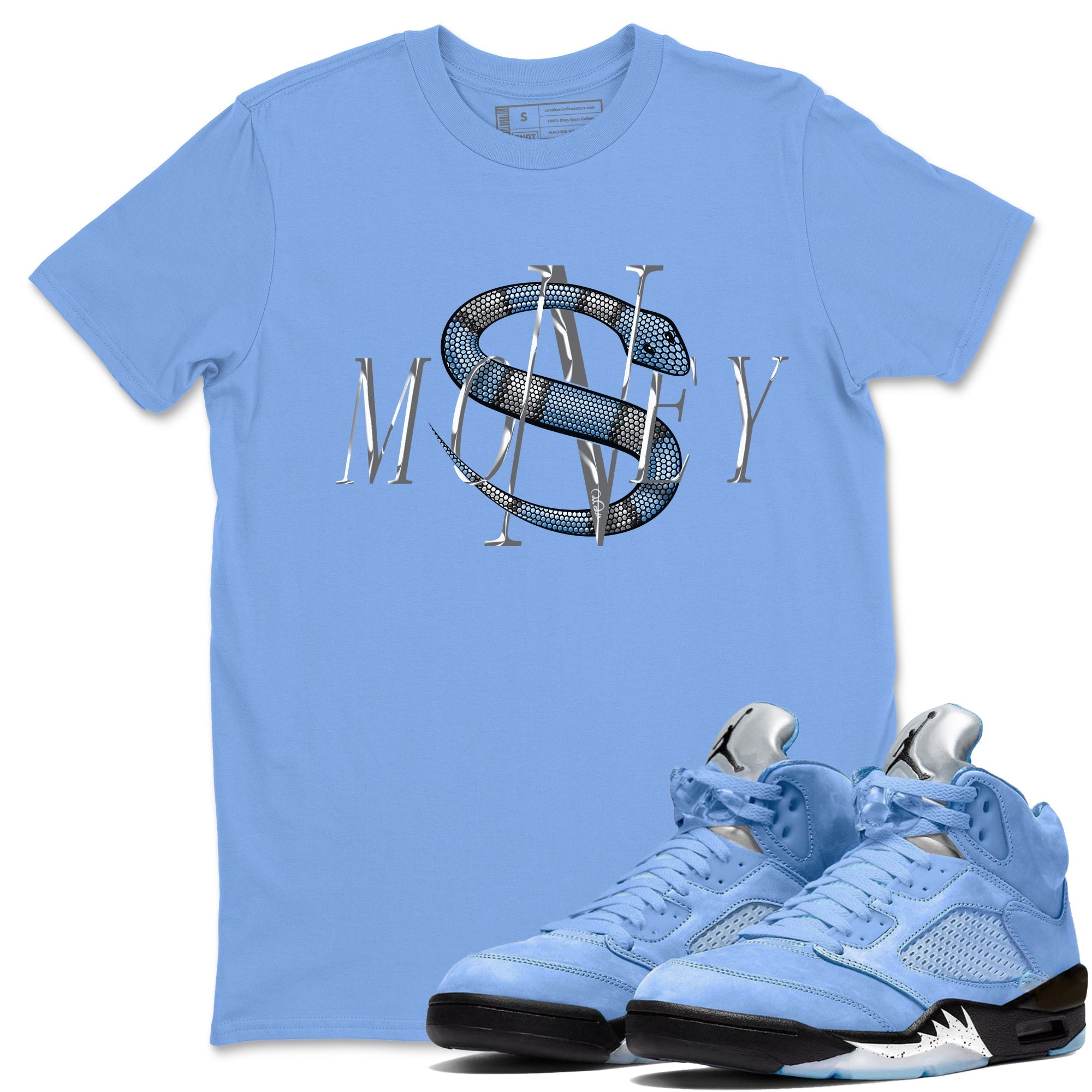 Money Snake Unisex Tops - Air Jordan 5 UNC