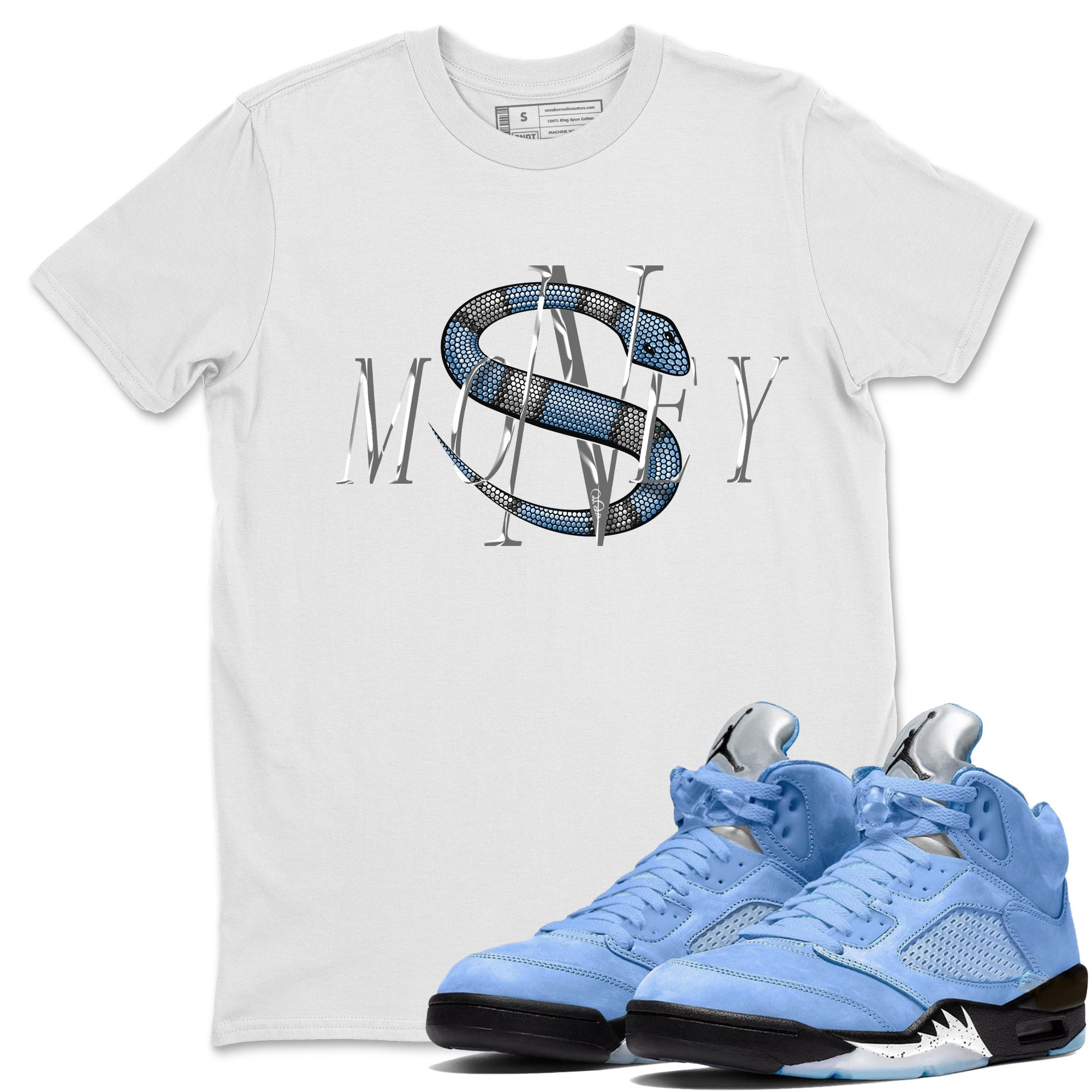 Money Snake Unisex Tops - Air Jordan 5 UNC