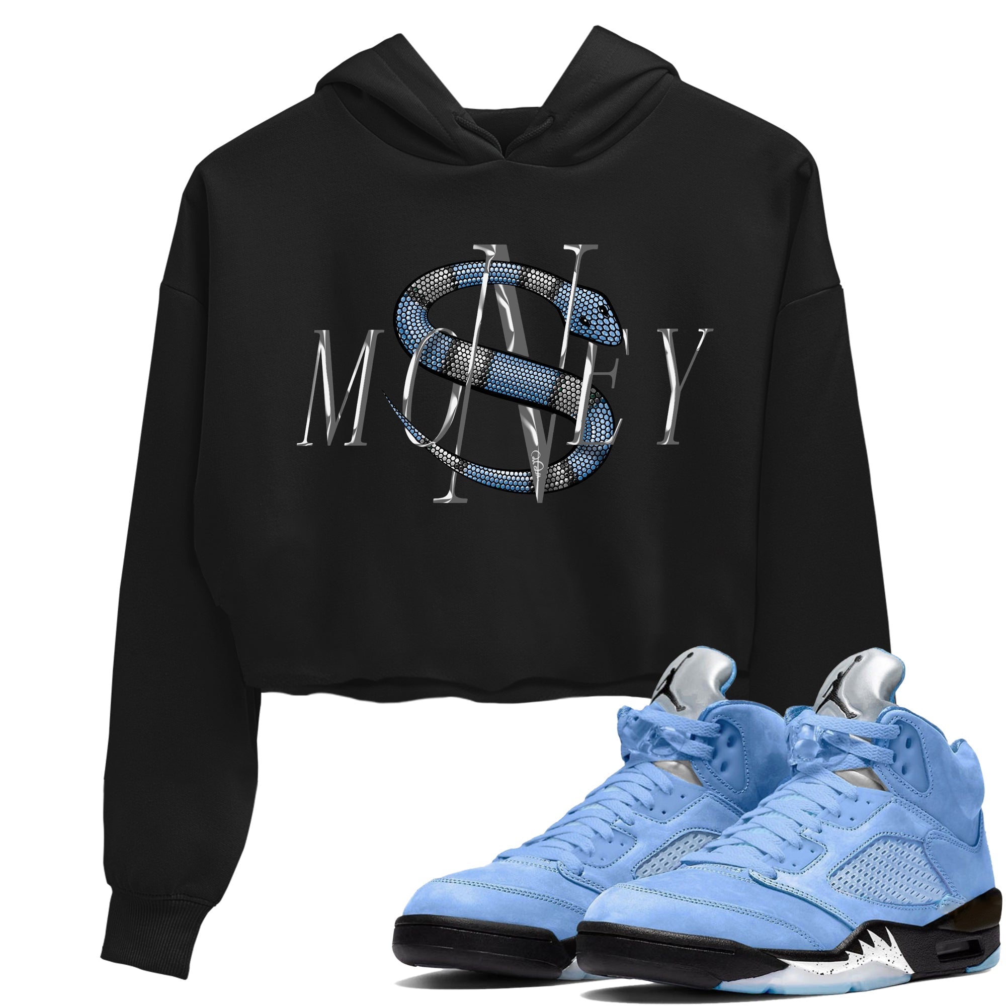 Money Snake Women's Tops - Air Jordan 5 UNC