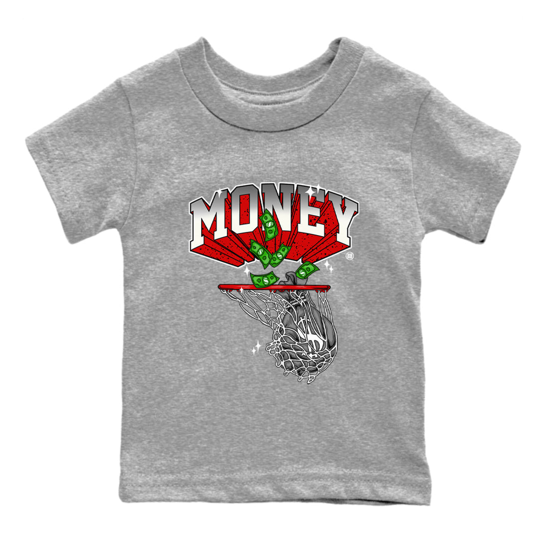 Money Swish Kids Tops - Air Jordan 4 Red Cement