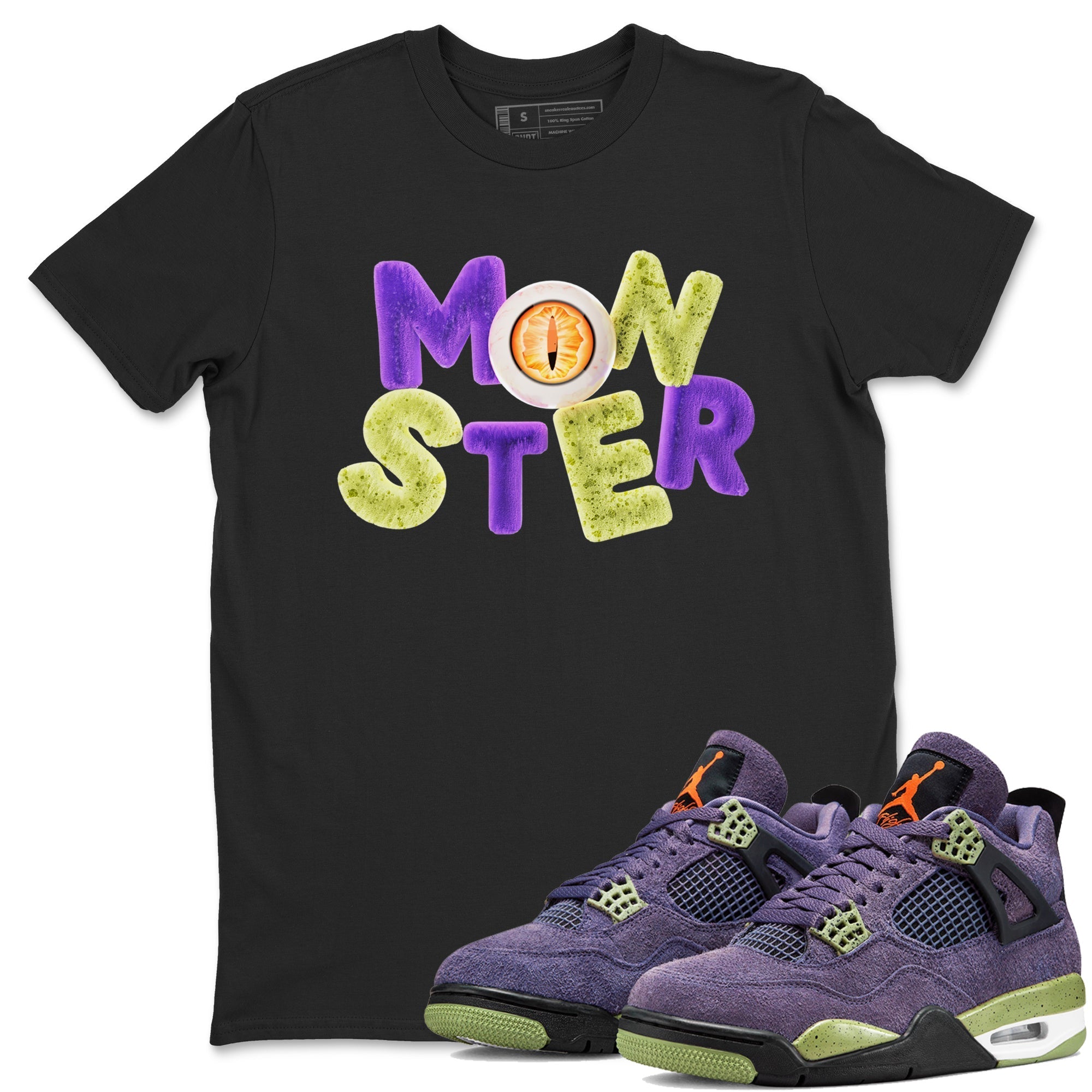 Monster snkmatch Tee - Air Jordan 4 Canyon Purple