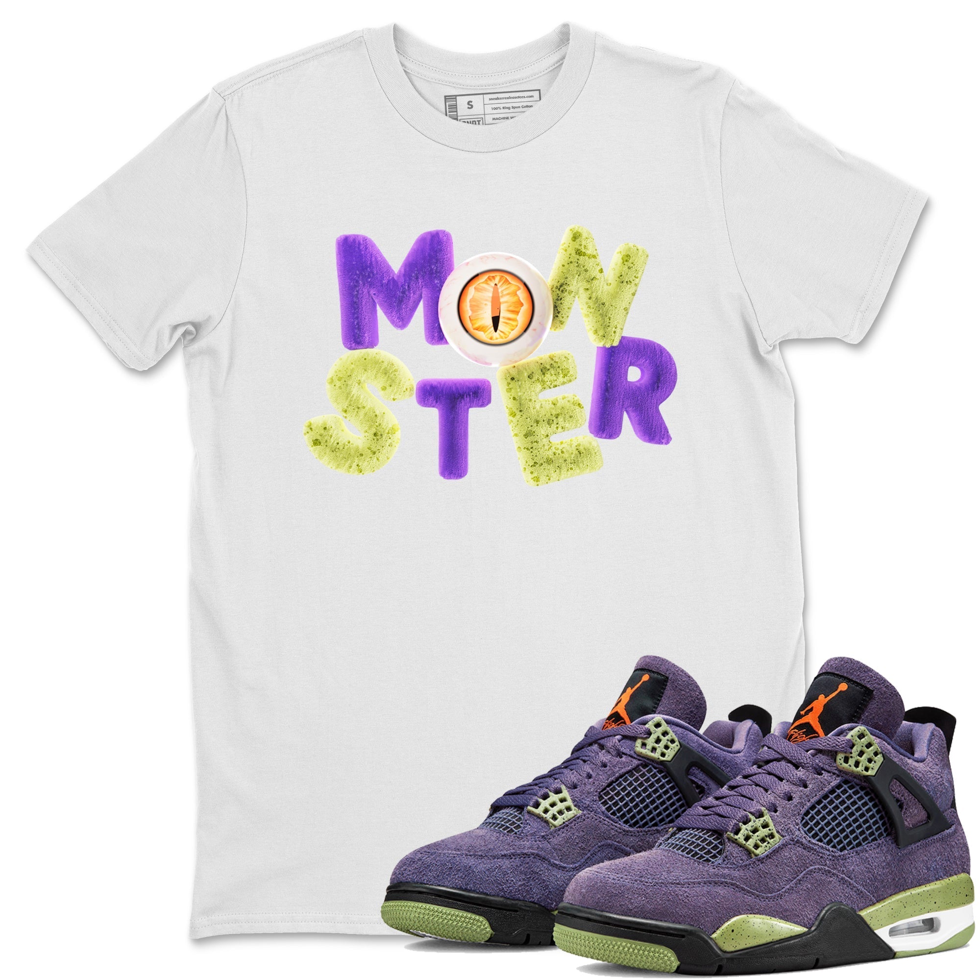 Monster snkmatch Tee - Air Jordan 4 Canyon Purple
