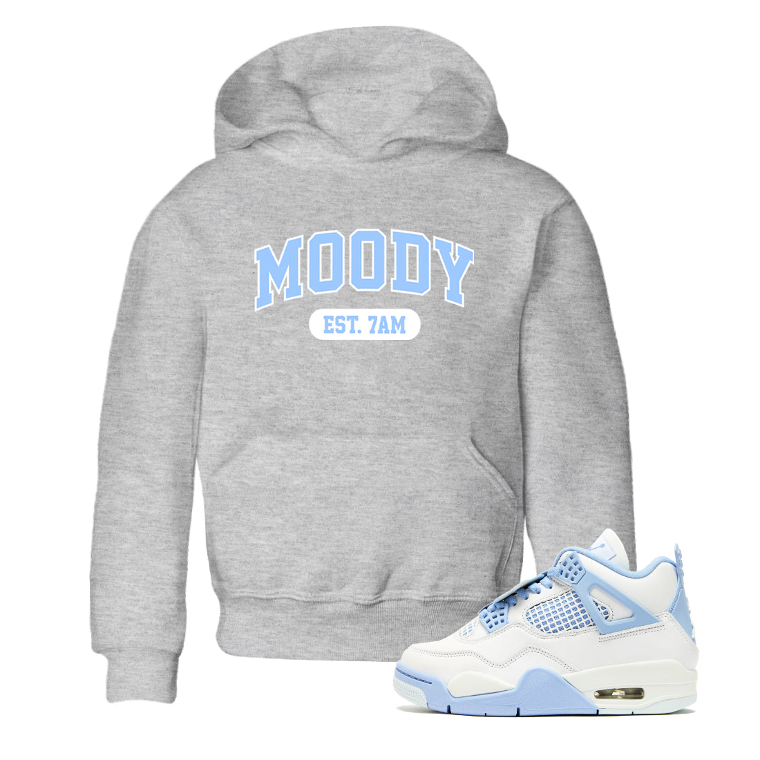 Moody snkmatch Tees Kids - Air Jordan 4 Aluminum