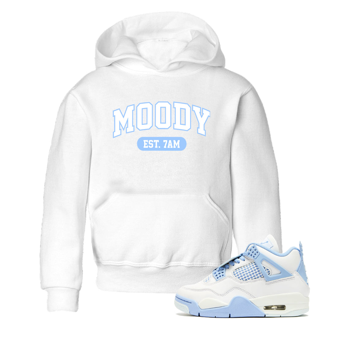 Moody snkmatch Tees Kids - Air Jordan 4 Aluminum