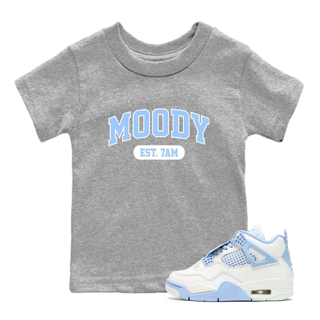 Moody snkmatch Tees Kids - Air Jordan 4 Aluminum