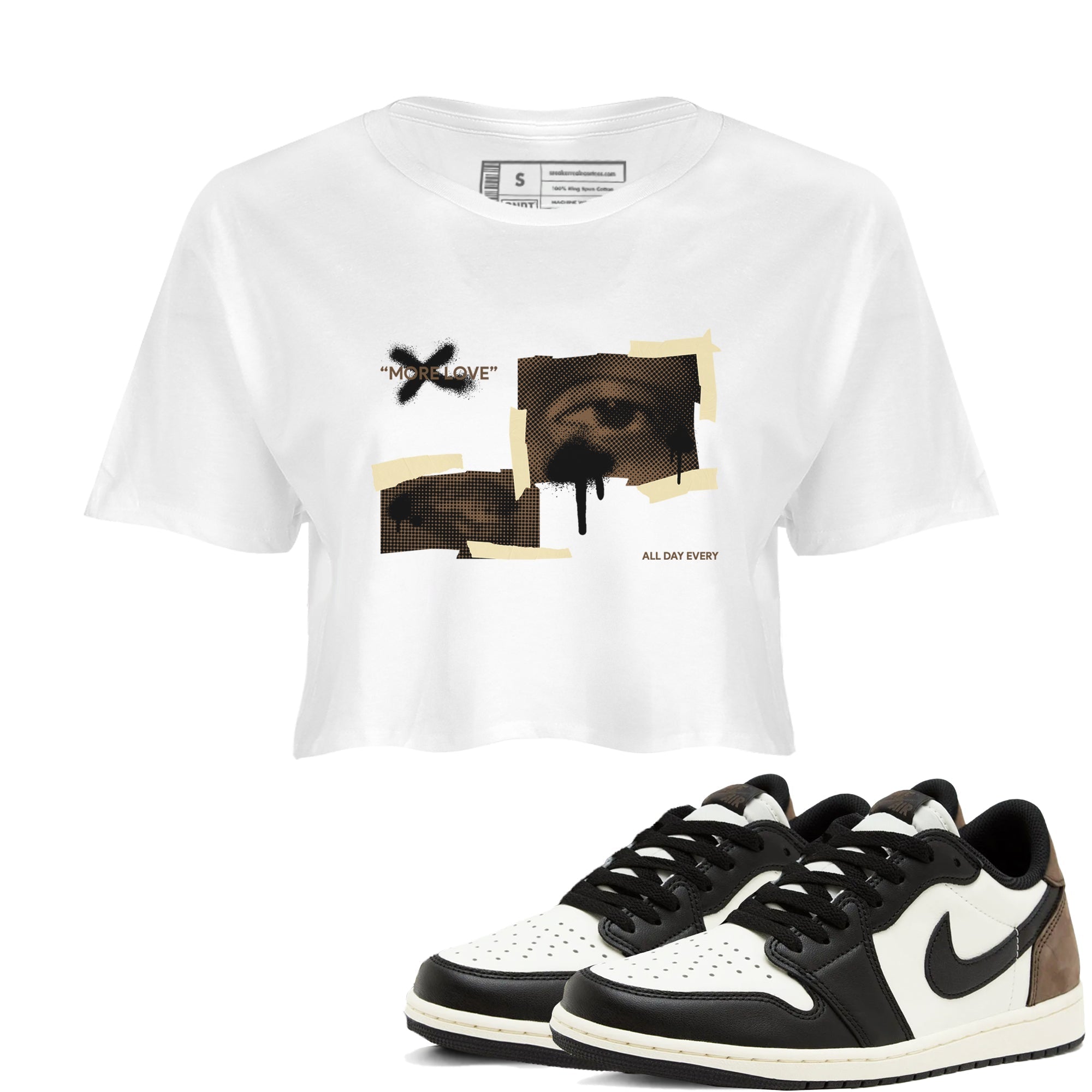 More Love snkmatch Women's Top - Air Jordan 1 Mocha