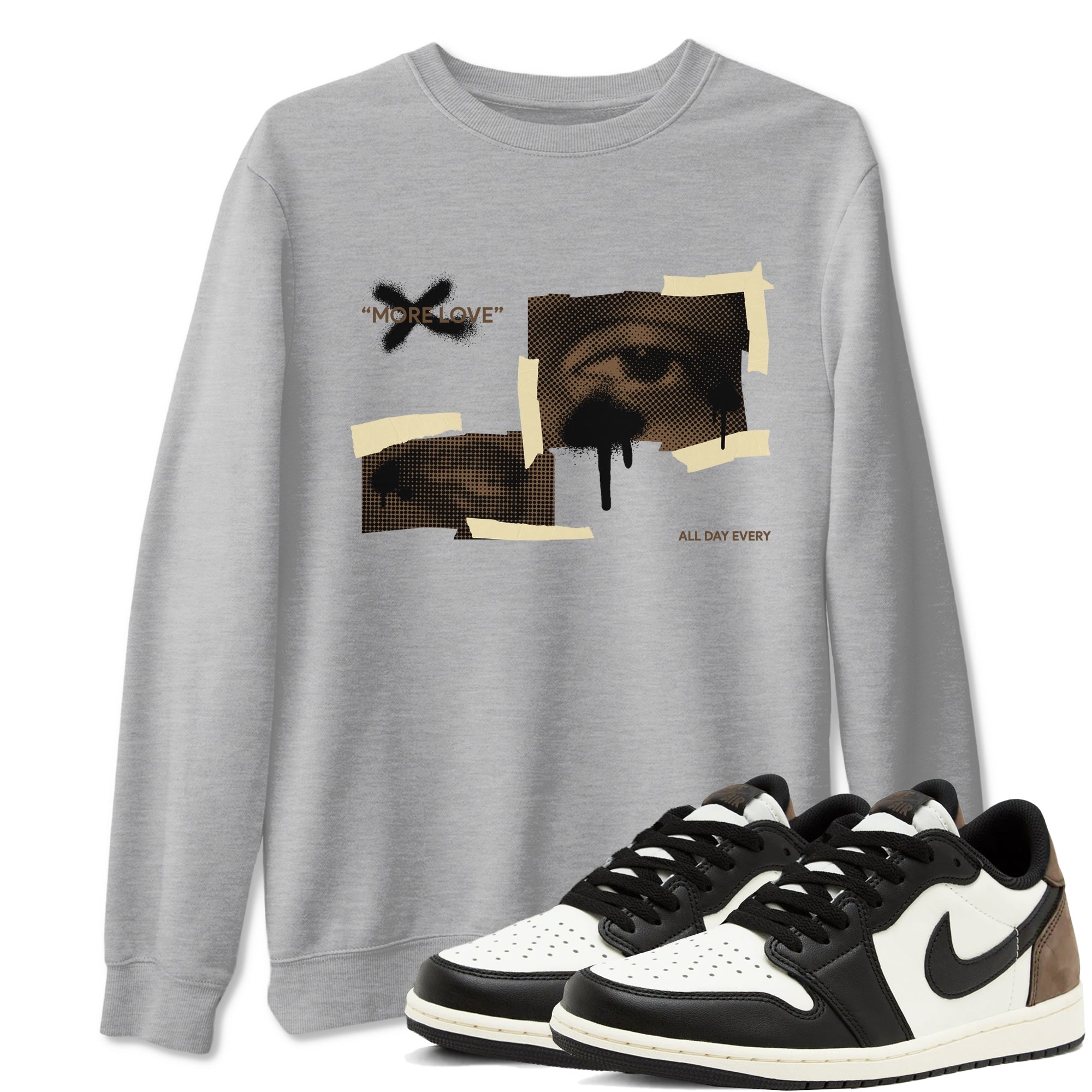 More Love snkmatch Tees - Air Jordan 1 Mocha